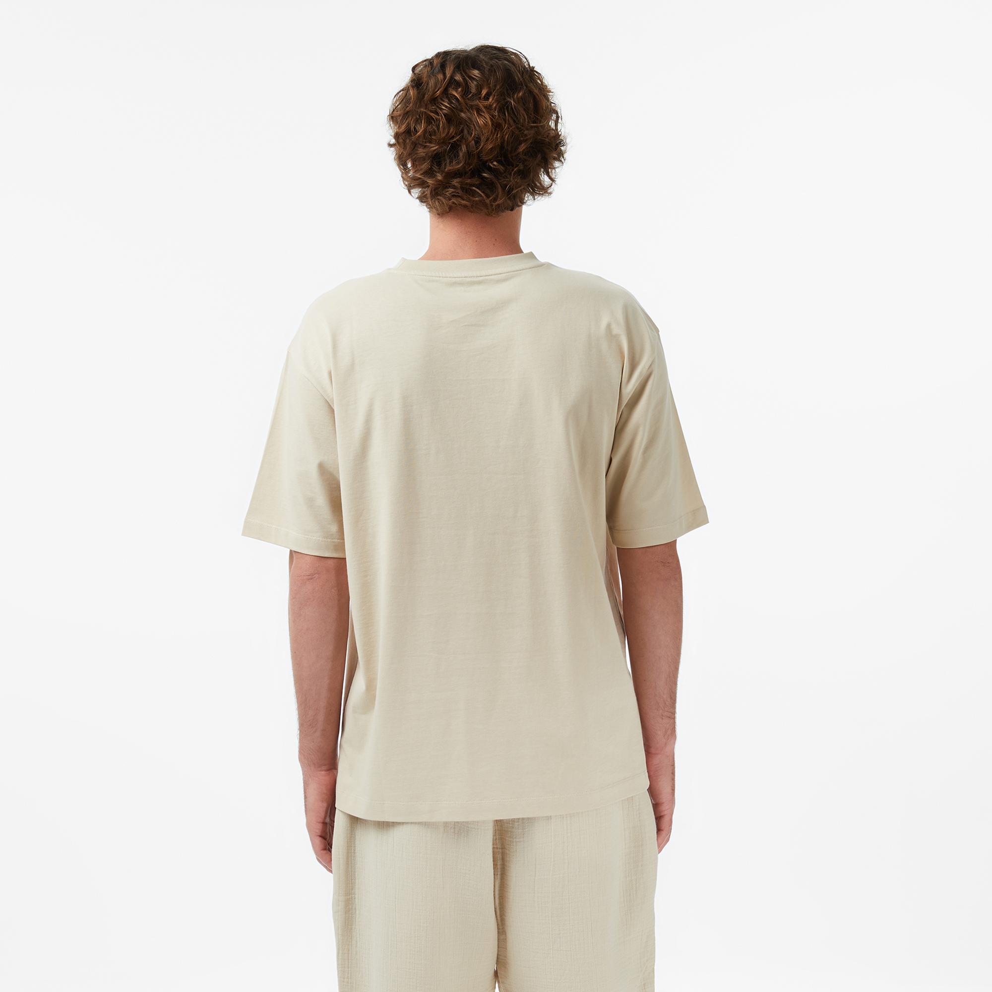 UNITED4 Regular Fit Erkek Krem T-Shirt