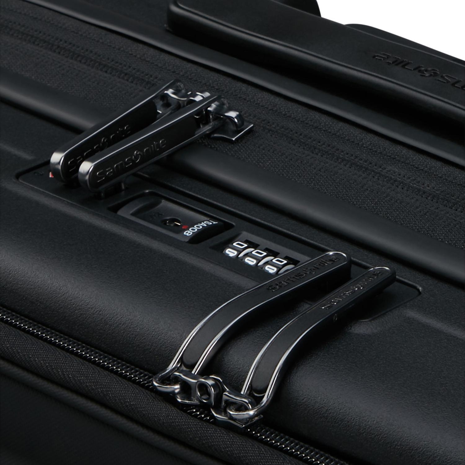 Samsonite Siyah Restackd - Körüklü 55/20 Kabin Boy Valiz