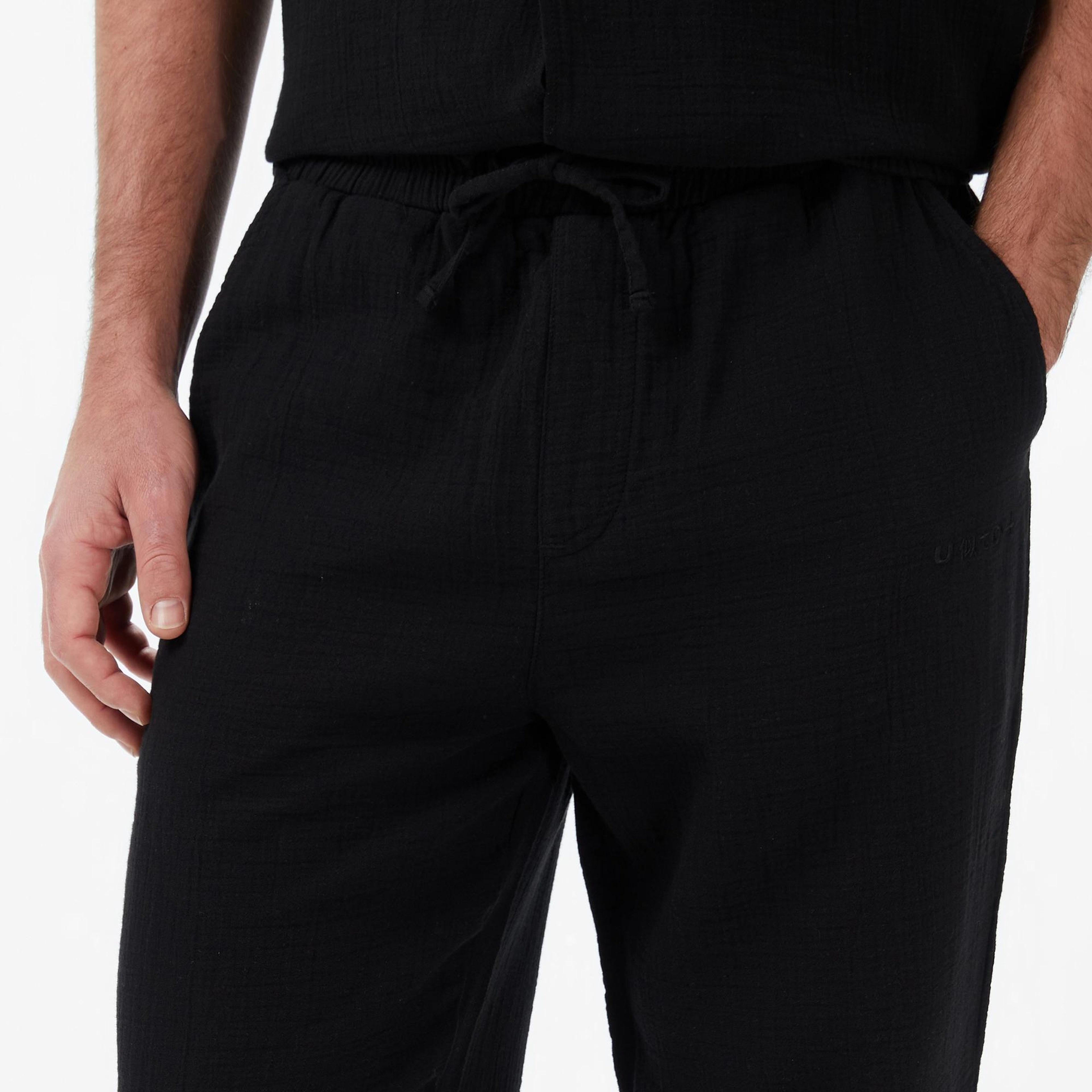 UNITED4 Regular Fit Erkek Siyah Pantolon