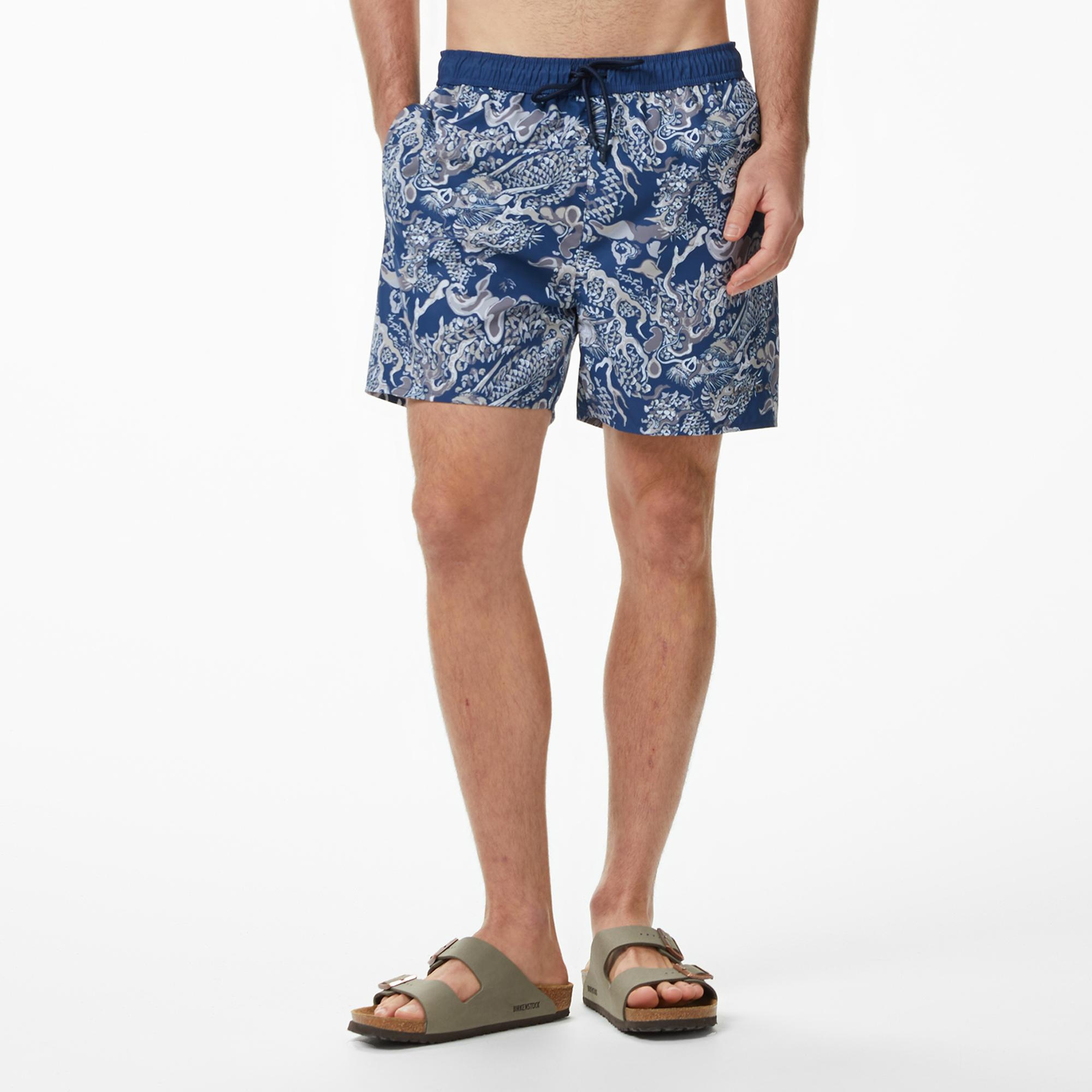 UNITED4 Comfort Fit Erkek Lacivert Deniz Şortu