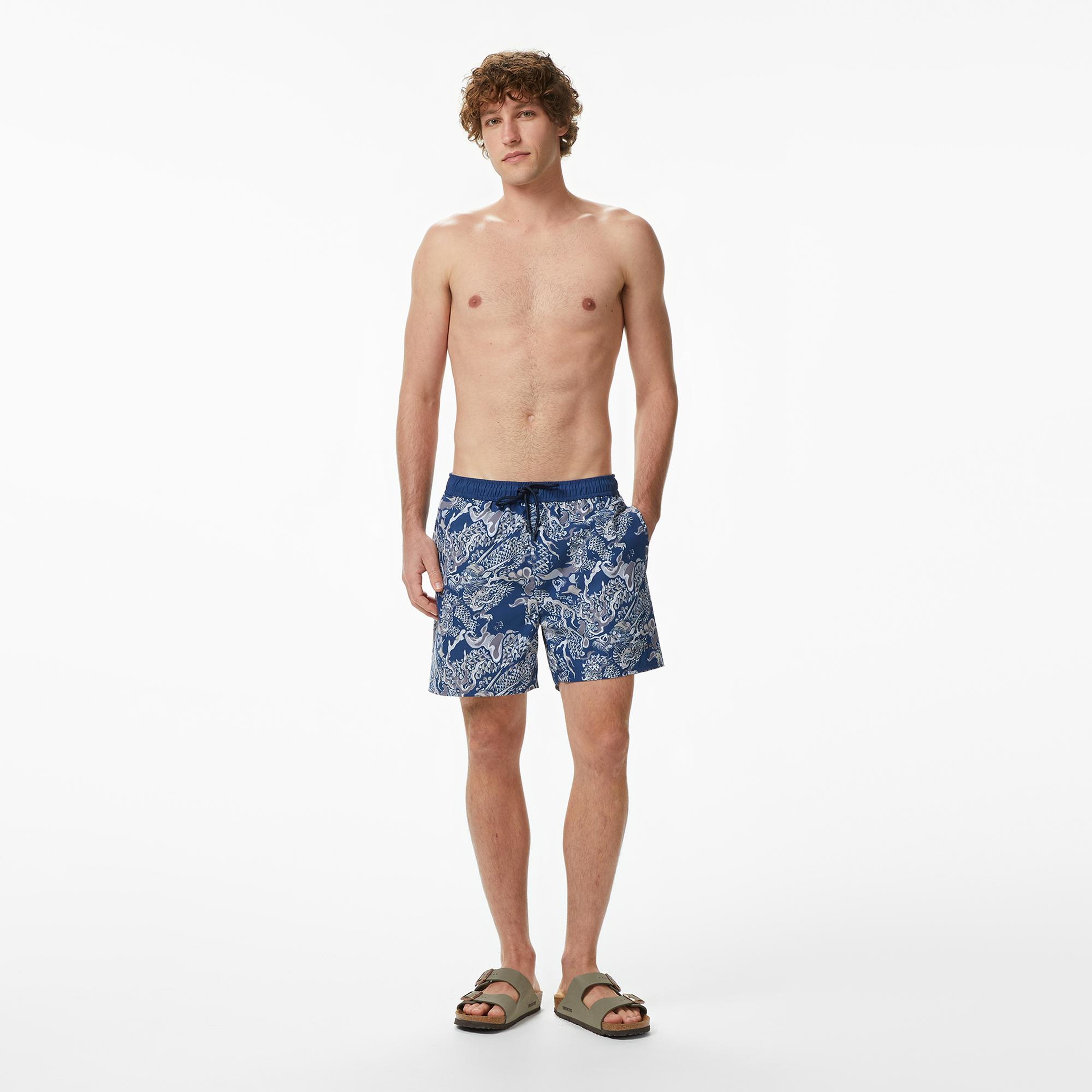 UNITED4 Comfort Fit Erkek Lacivert Deniz Şortu