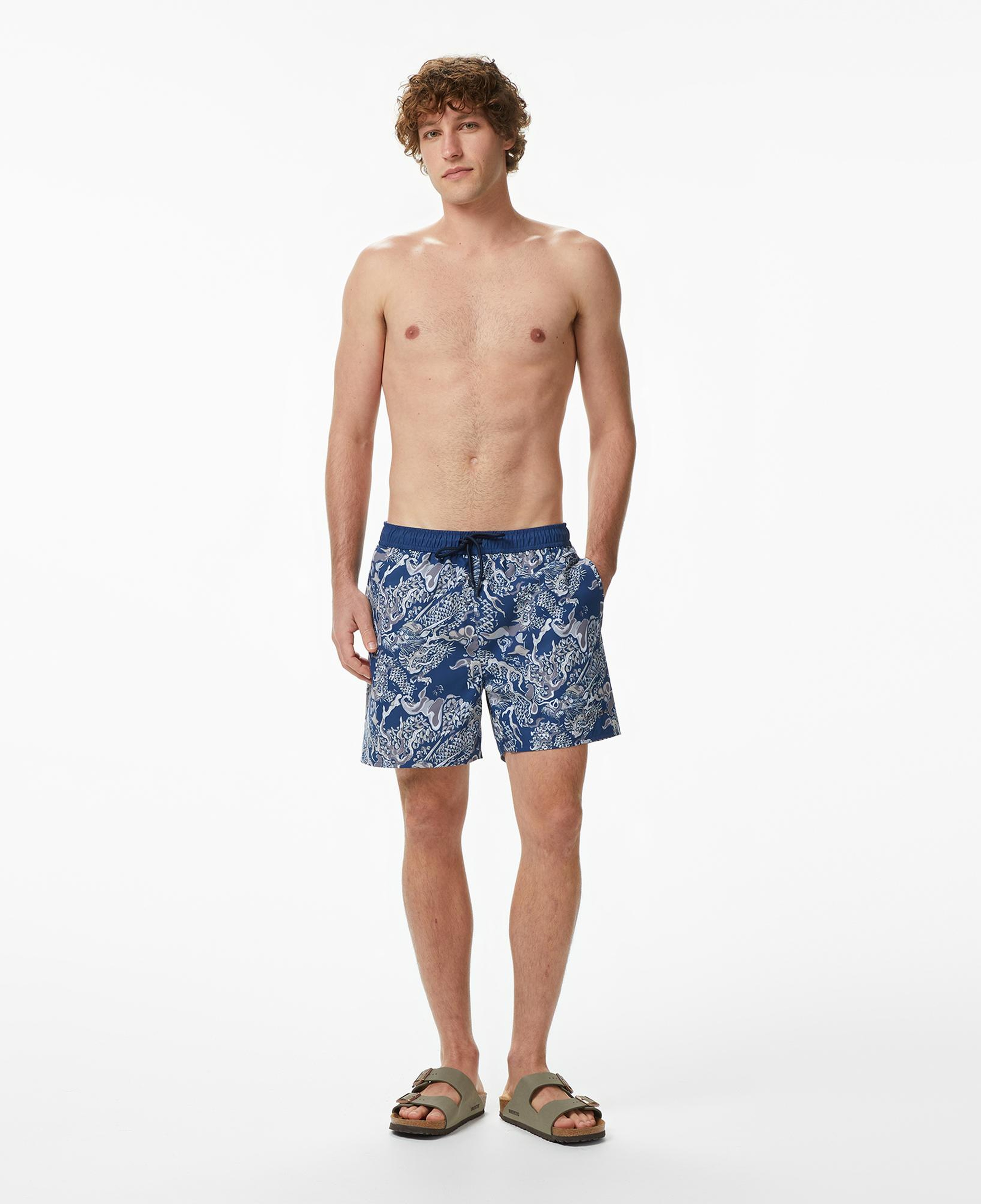 UNITED4 Comfort Fit Erkek Lacivert Deniz Şortu