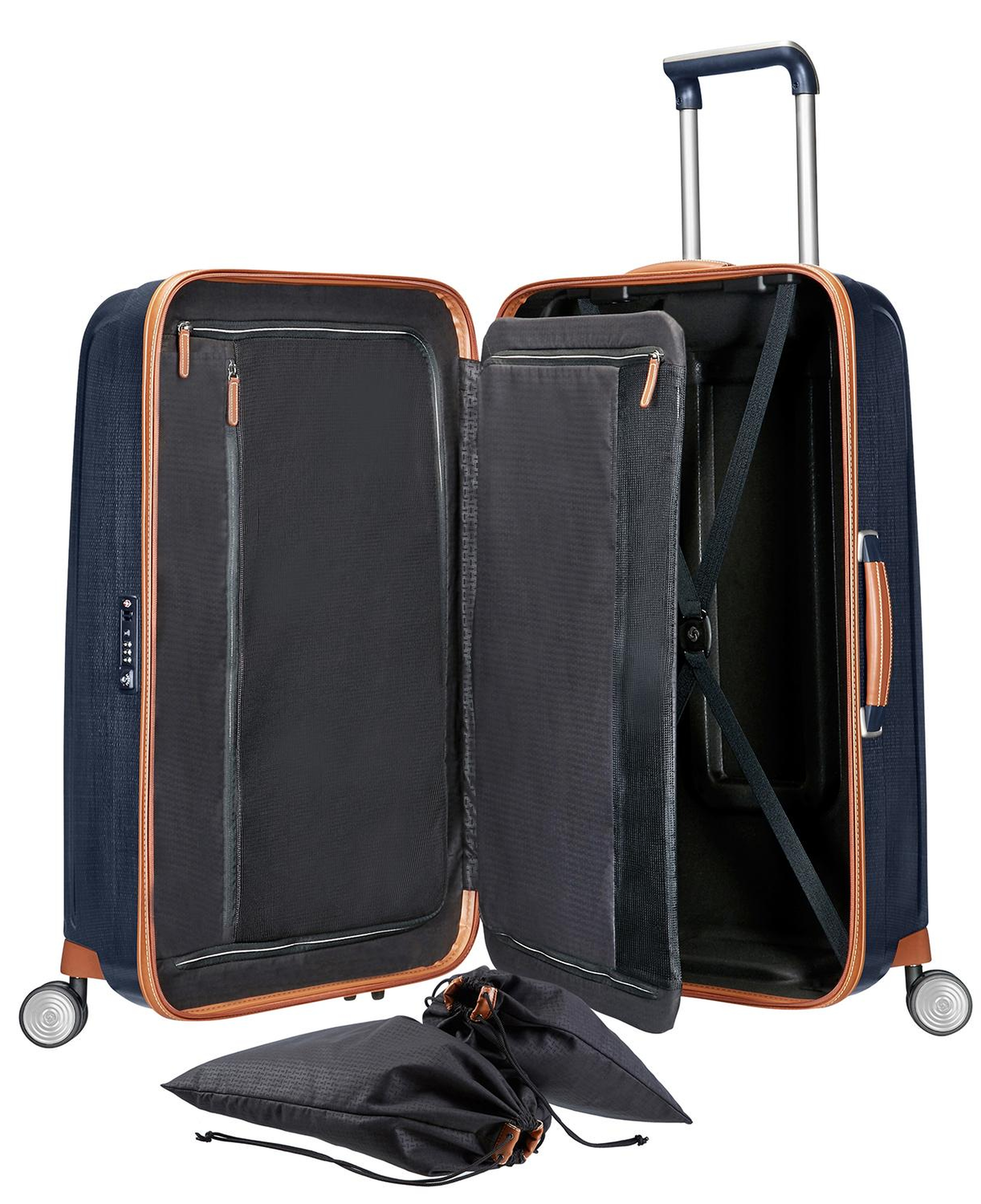 Samsonite Lacivert Lite-Cube Dlx Spinner - 68/25 Orta Boy Valiz
