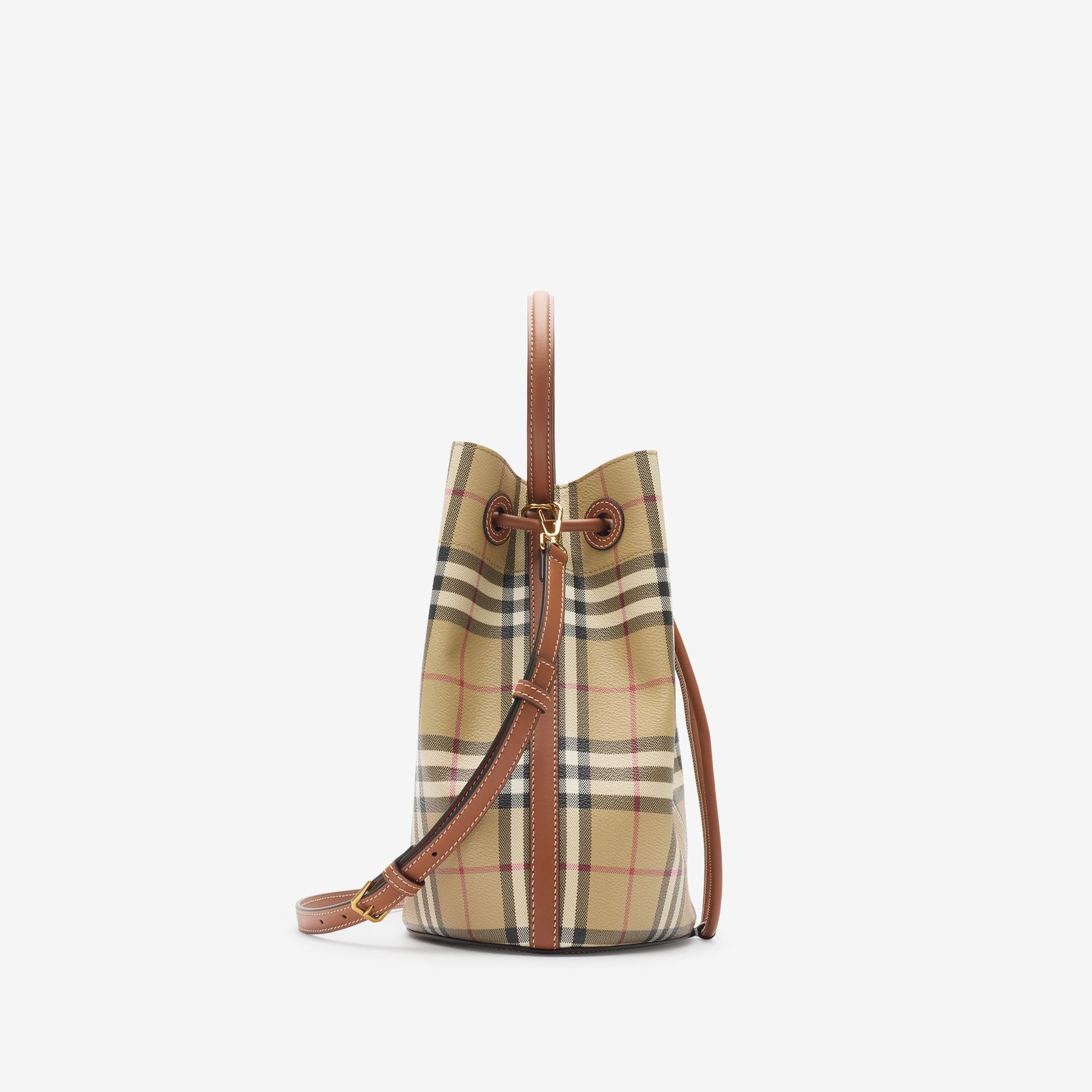 Burberry Drawstring Bucket Small Kadın Kahverengi Omuz Çantası