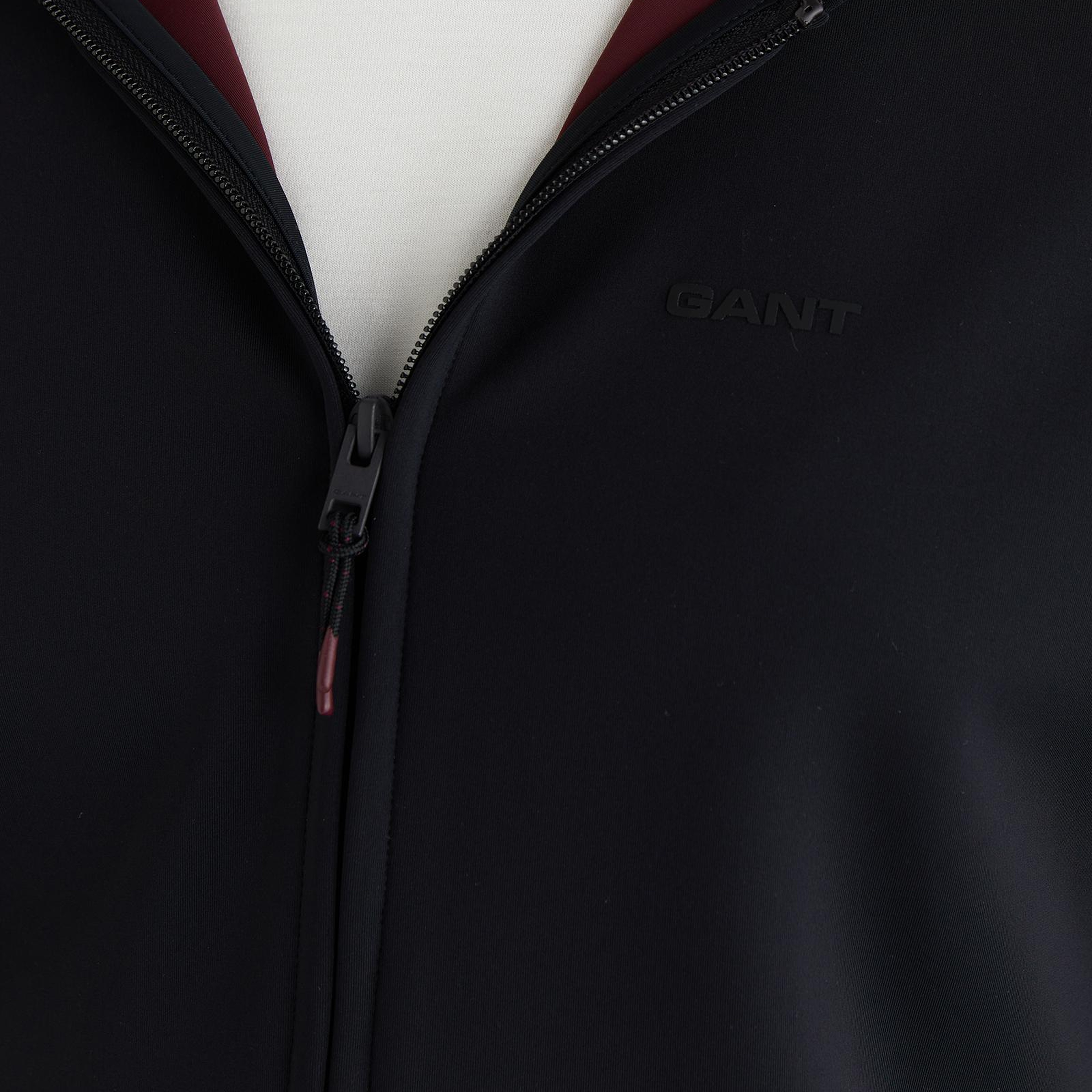 GANT Erkek Siyah Regular Fit Fermuarlı Ceket