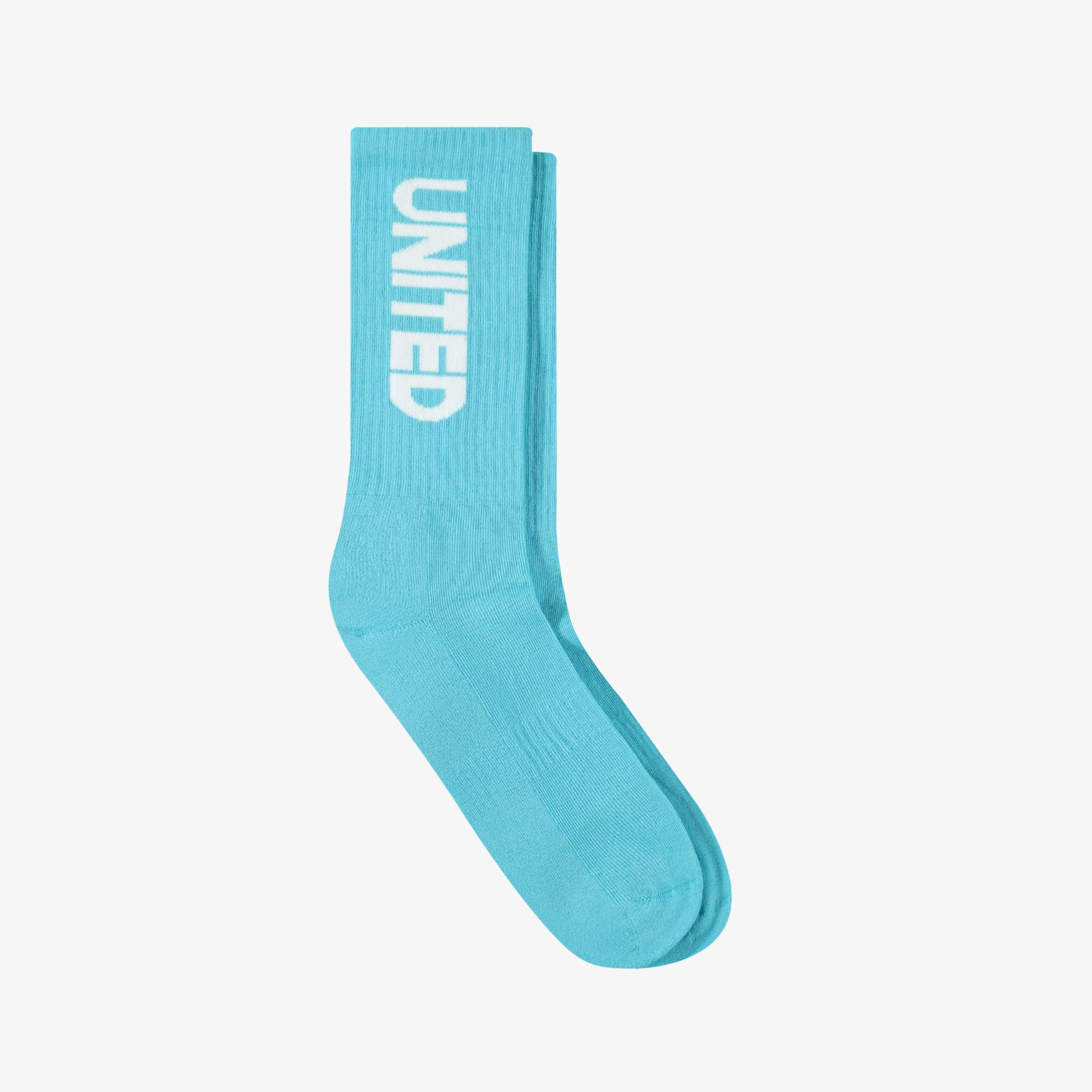 UNITED4 Classic Unisex Mavi Çorap