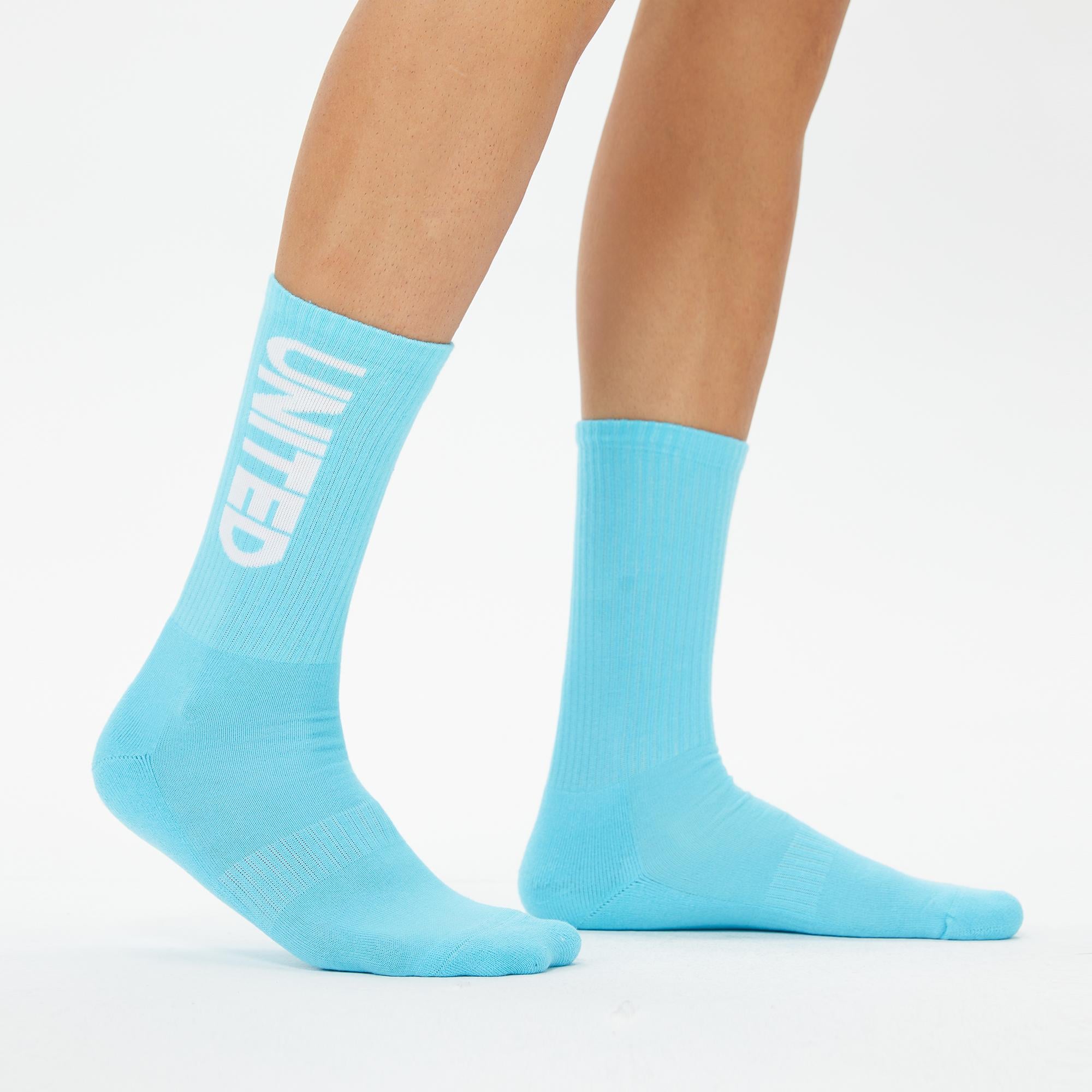 UNITED4 Classic Unisex Mavi Çorap