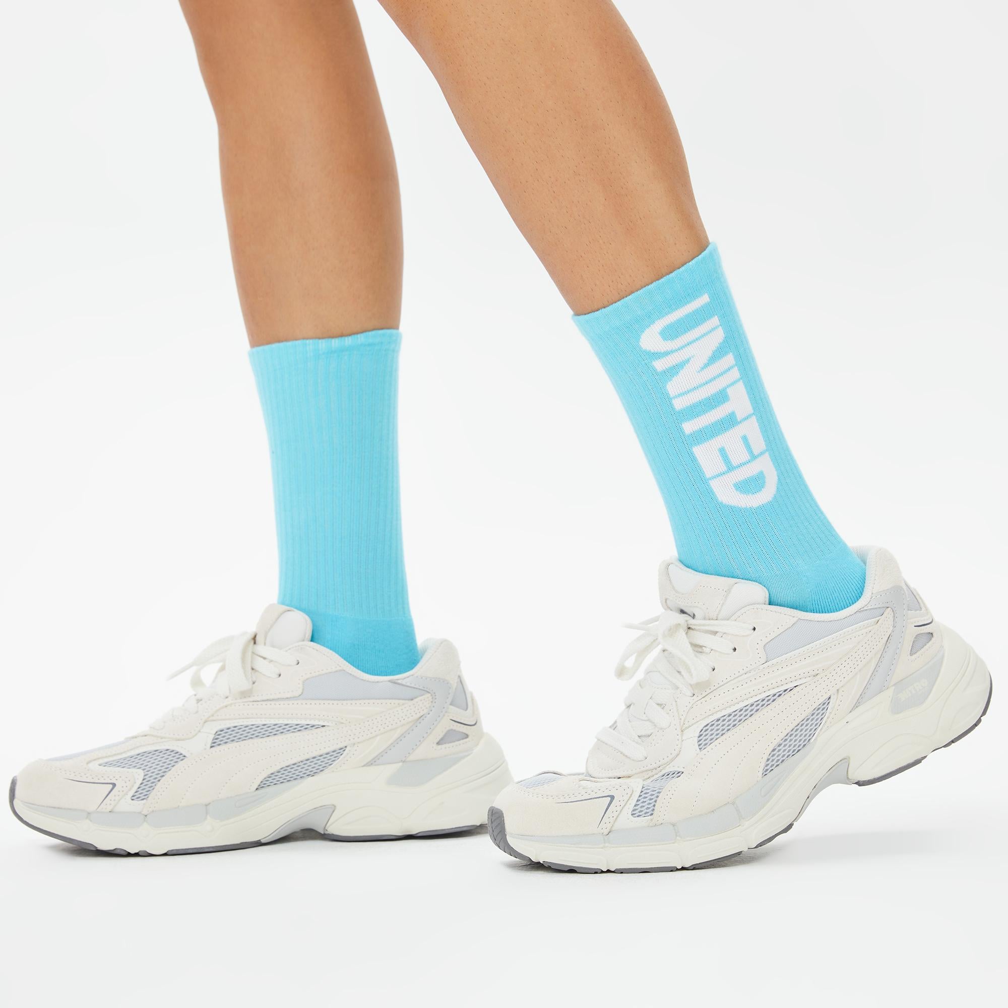 UNITED4 Classic Unisex Mavi Çorap