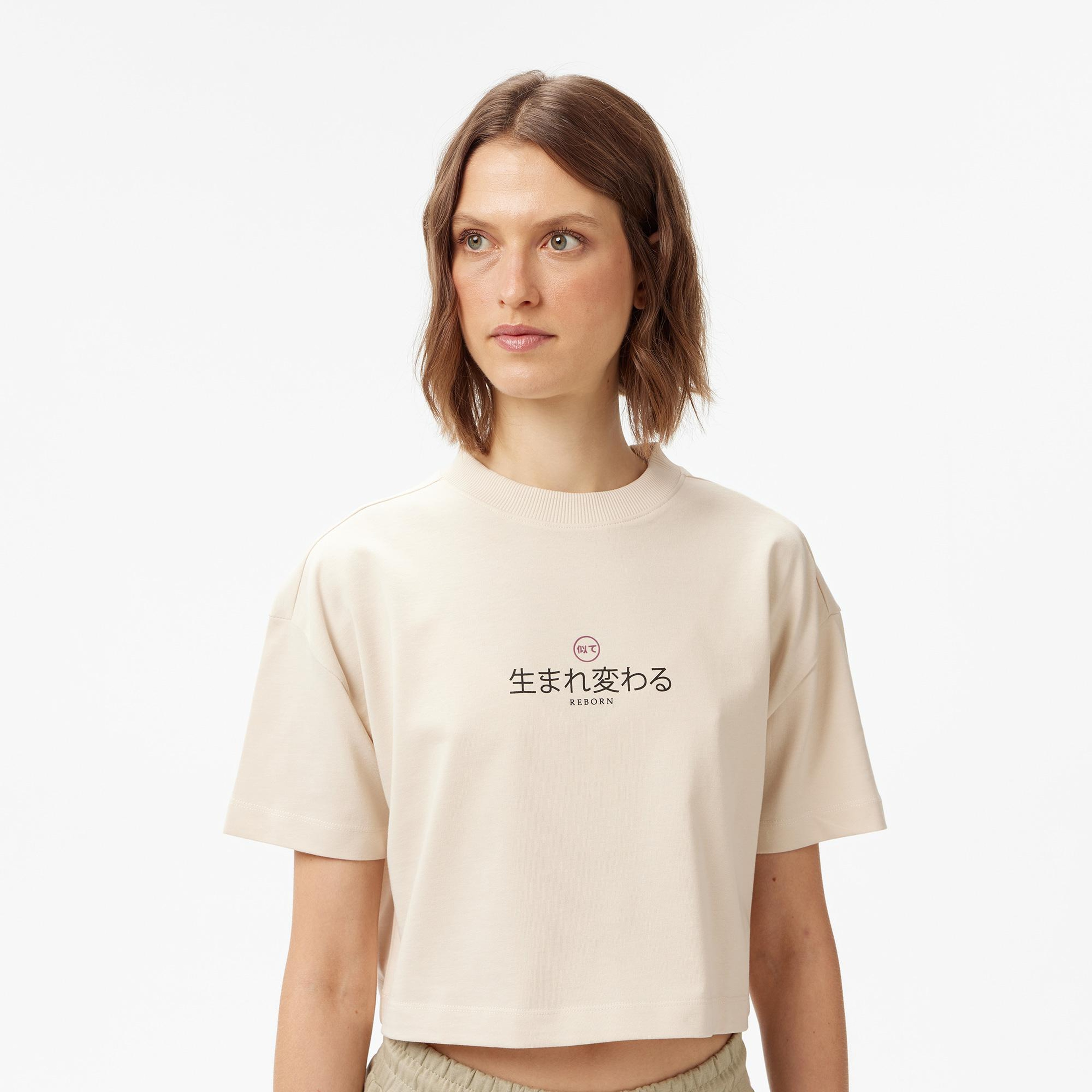 UNITED4 Classic Kadın Gri T-Shirt