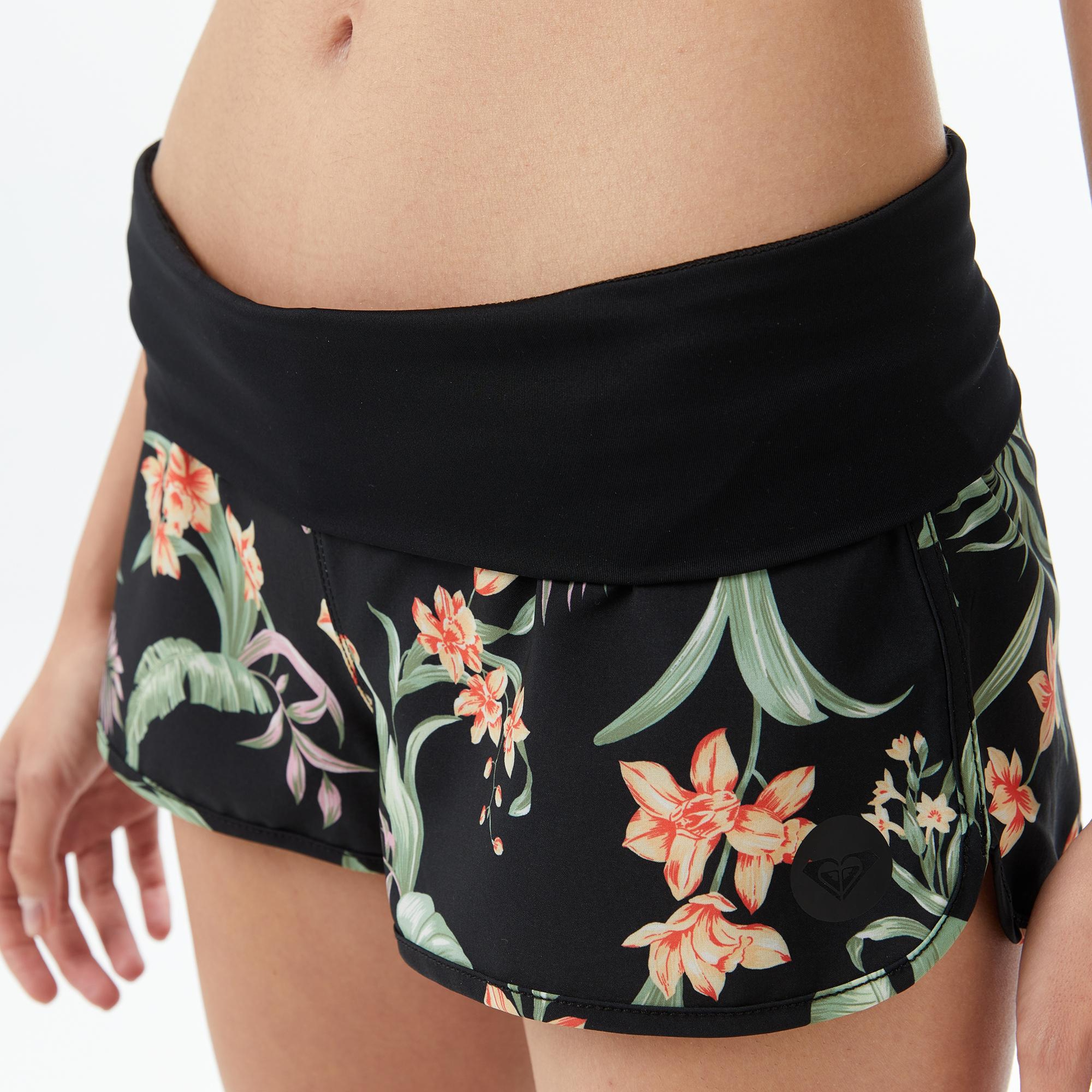 Roxy Endless Summer Printed BS Kadın Siyah Deniz Şortu