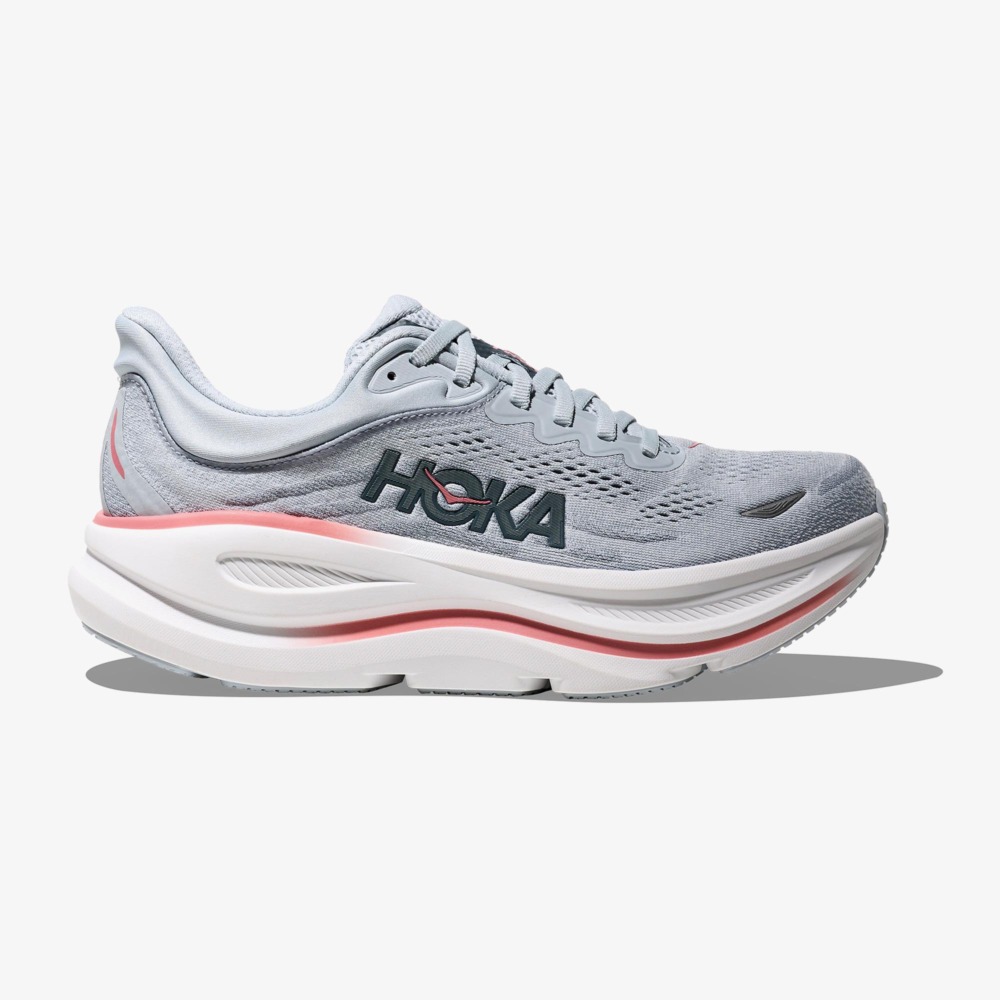 Hoka Bondi 9 Kadın Gri Koşu Ayakkabısı