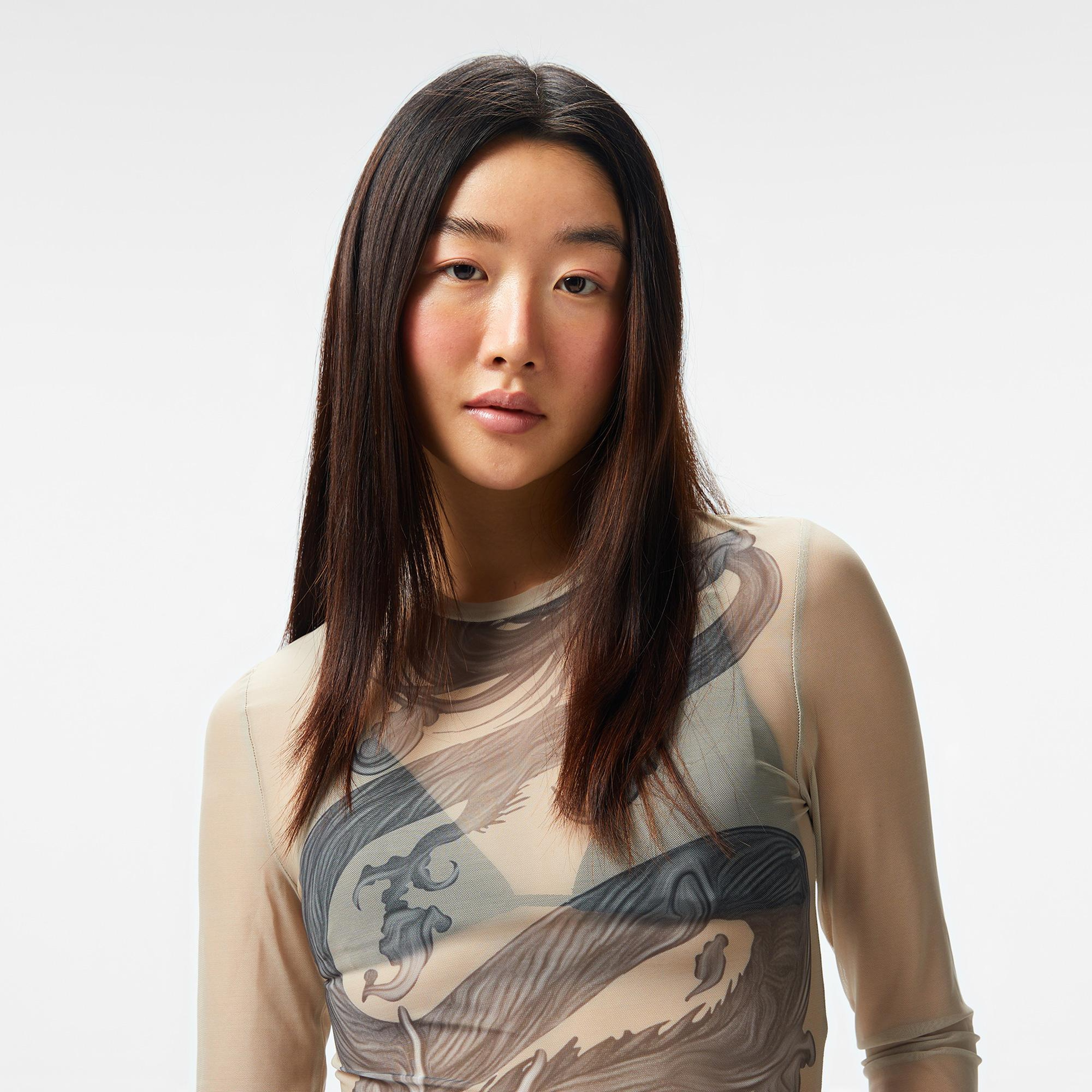 UNITED4 Kadın Krem Bodysuit