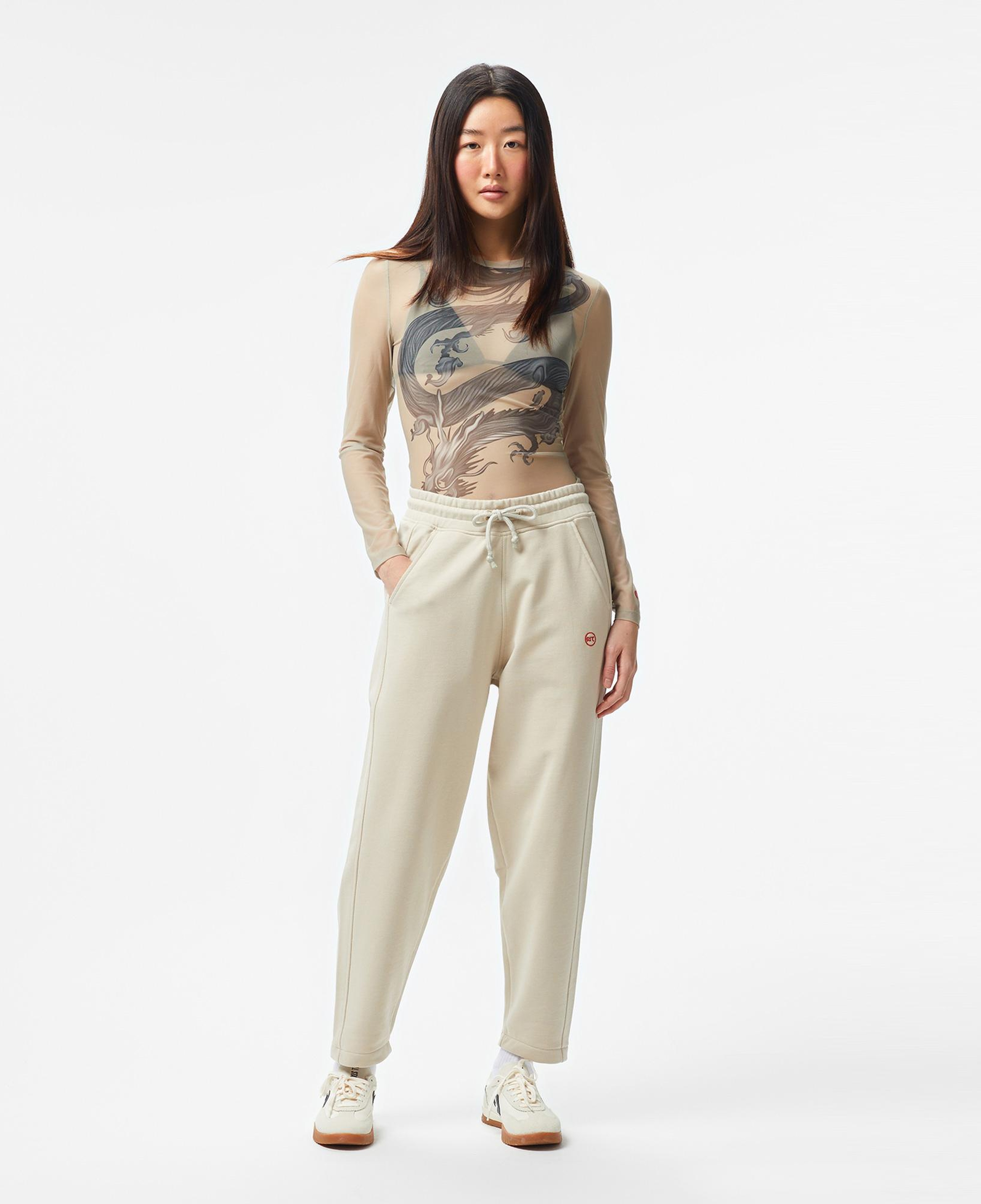 UNITED4 Kadın Krem Bodysuit