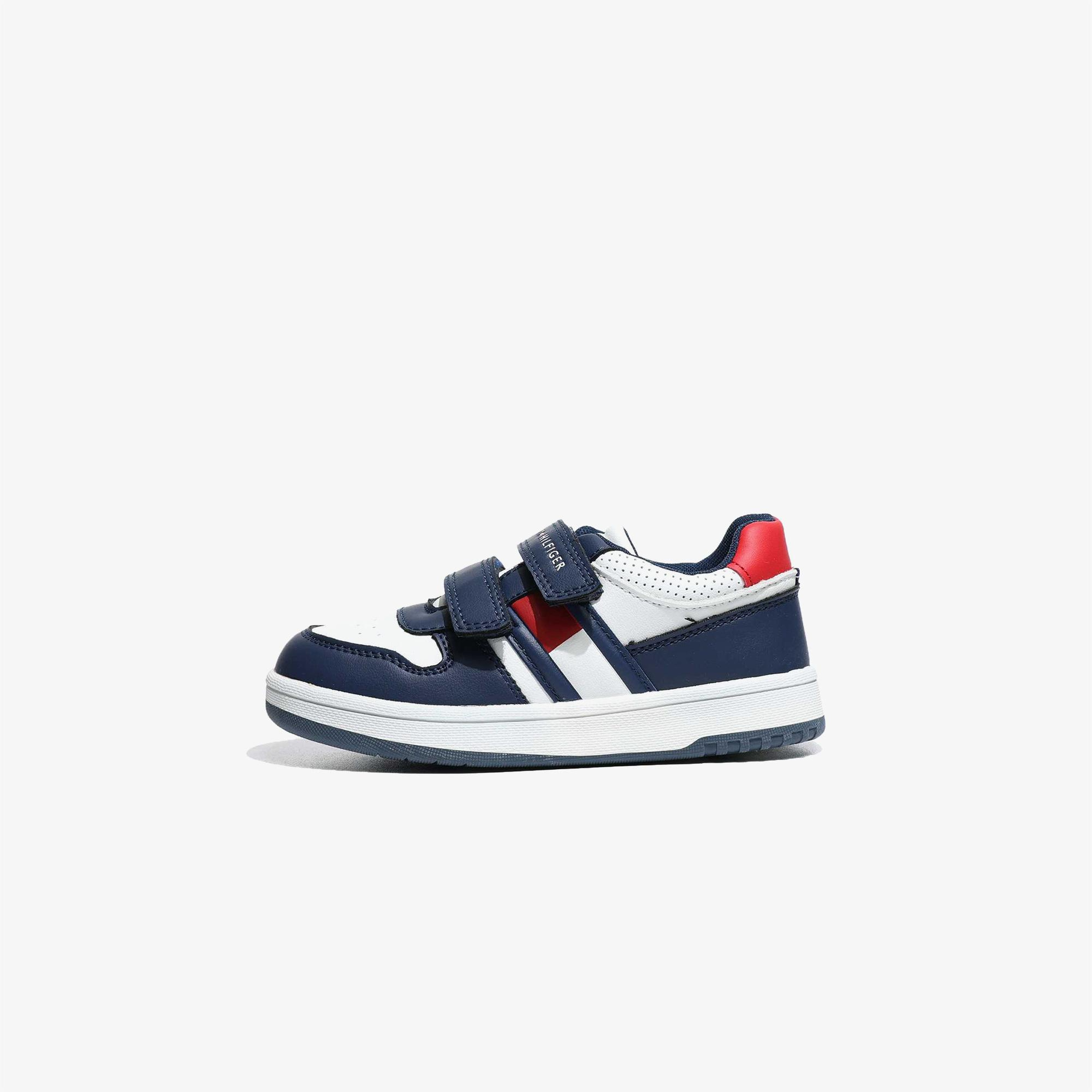 Tommy Hilfiger Flag and Hook Loop Bebek Lacivert Spor Ayakkabı