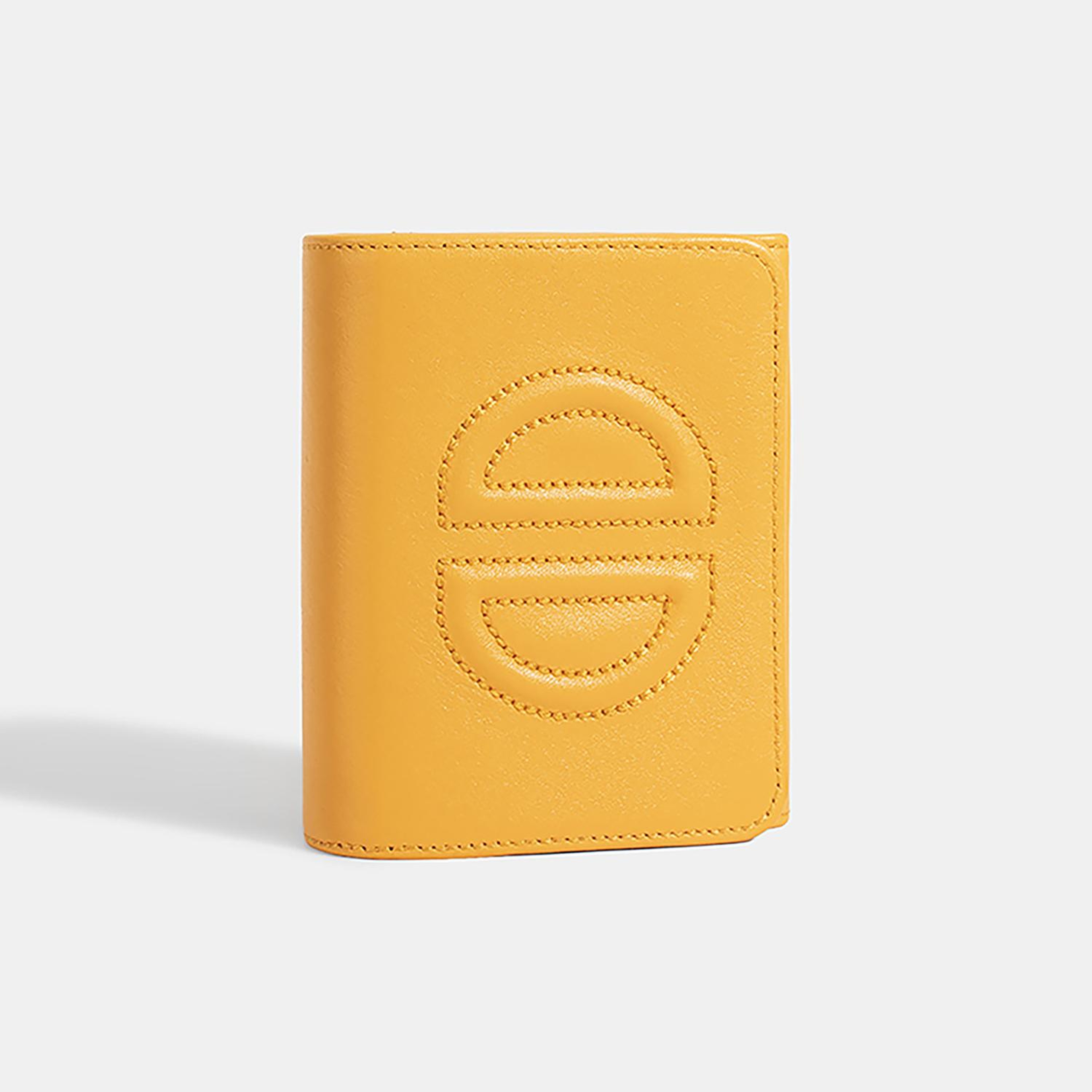 Kadın Turuncu D Logolu Deri Cüzdan