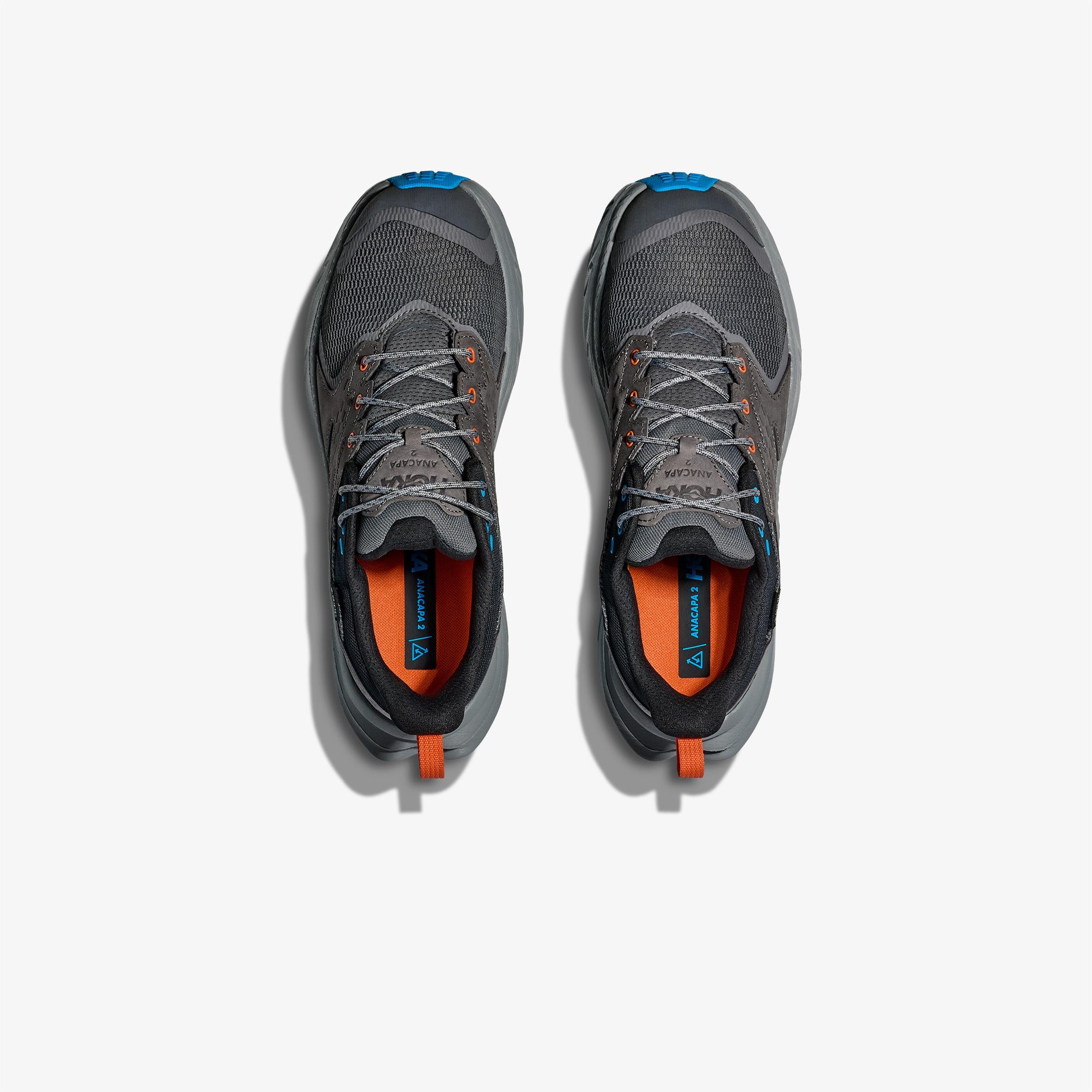 Hoka Anacapa 2 Low Gore-Tex Erkek Gri Koşu Ayakkabısı