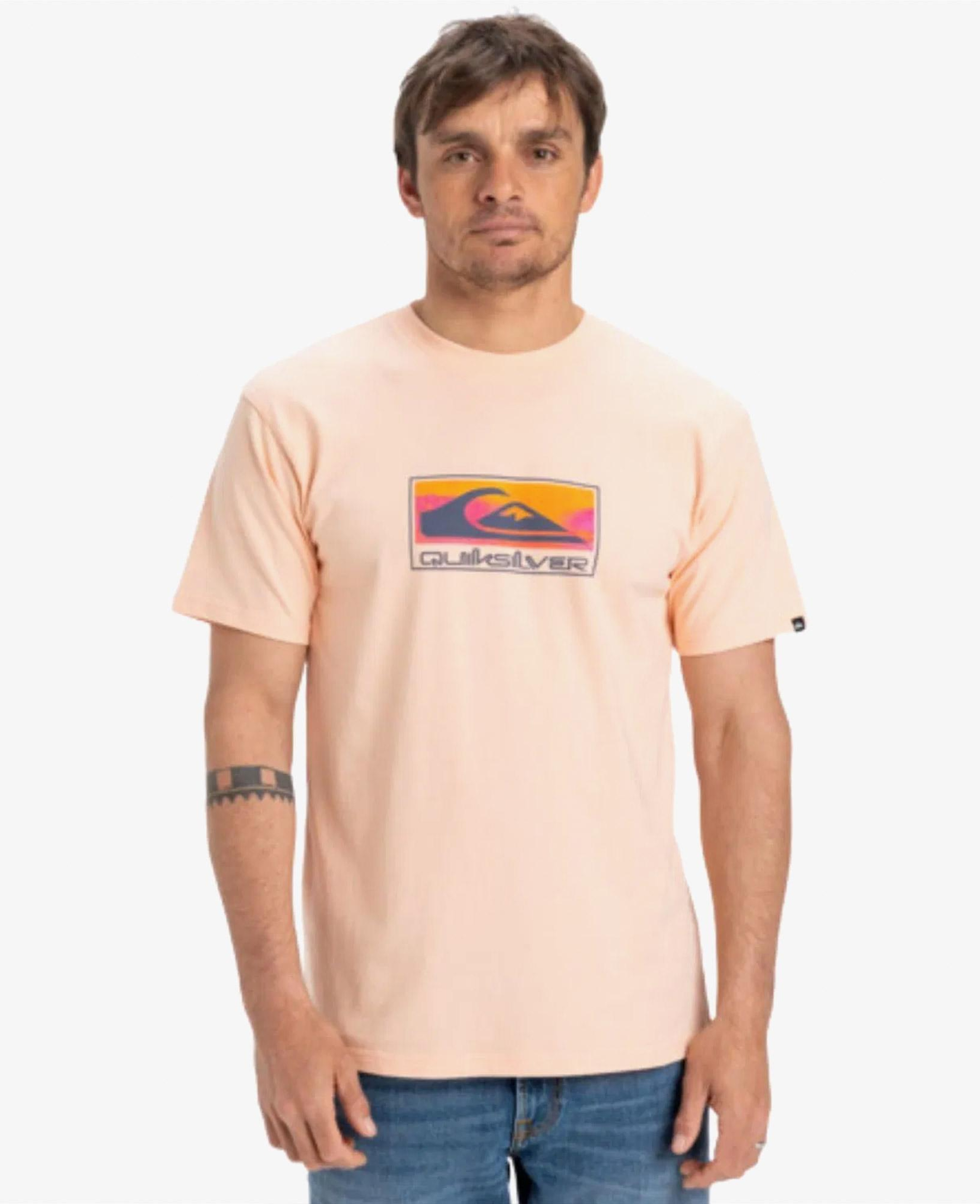 Quiksilver Ev Gradient Box Ss Erkek Pembe T-Shirt