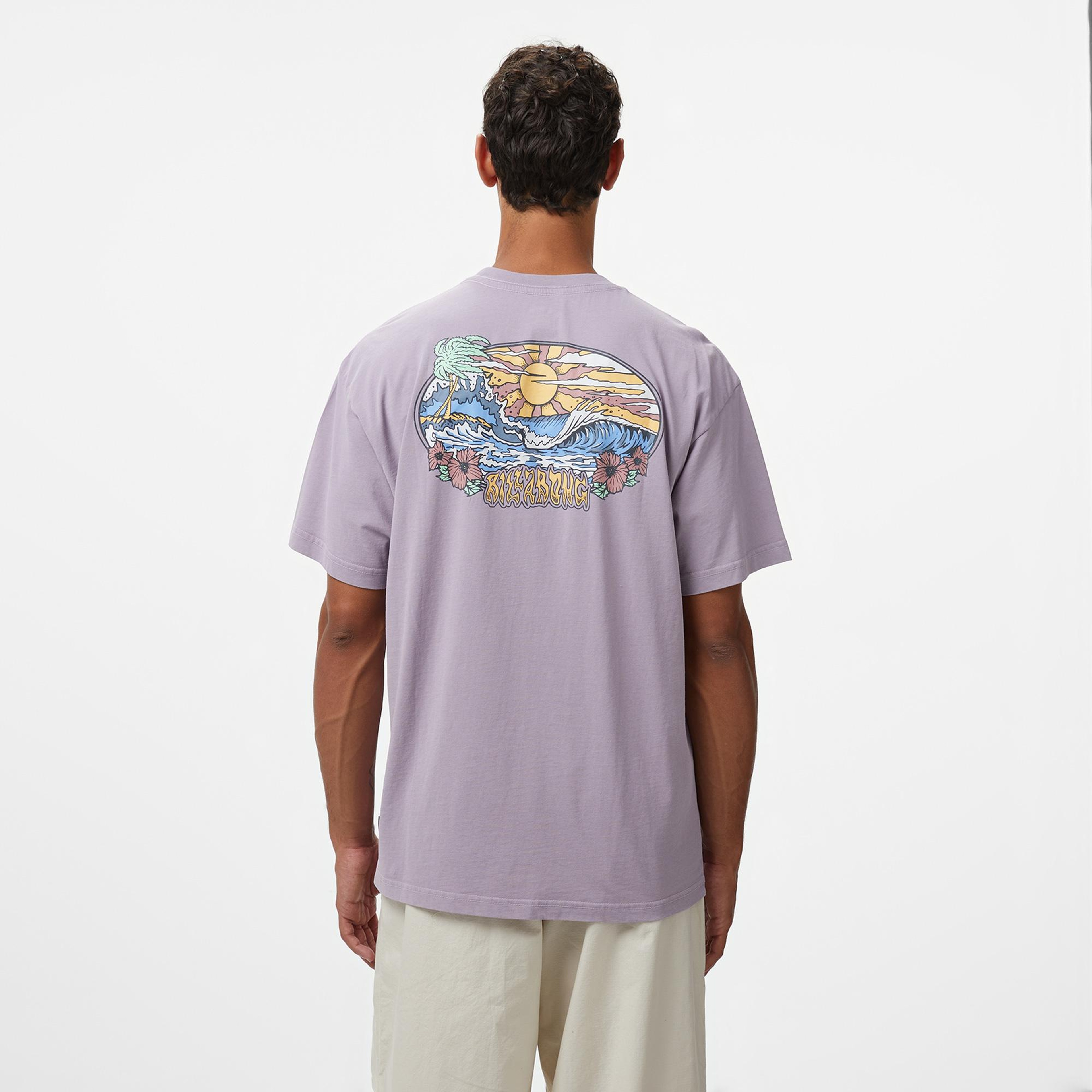 Billabong Hi Tide Erkek Mor T-Shirt