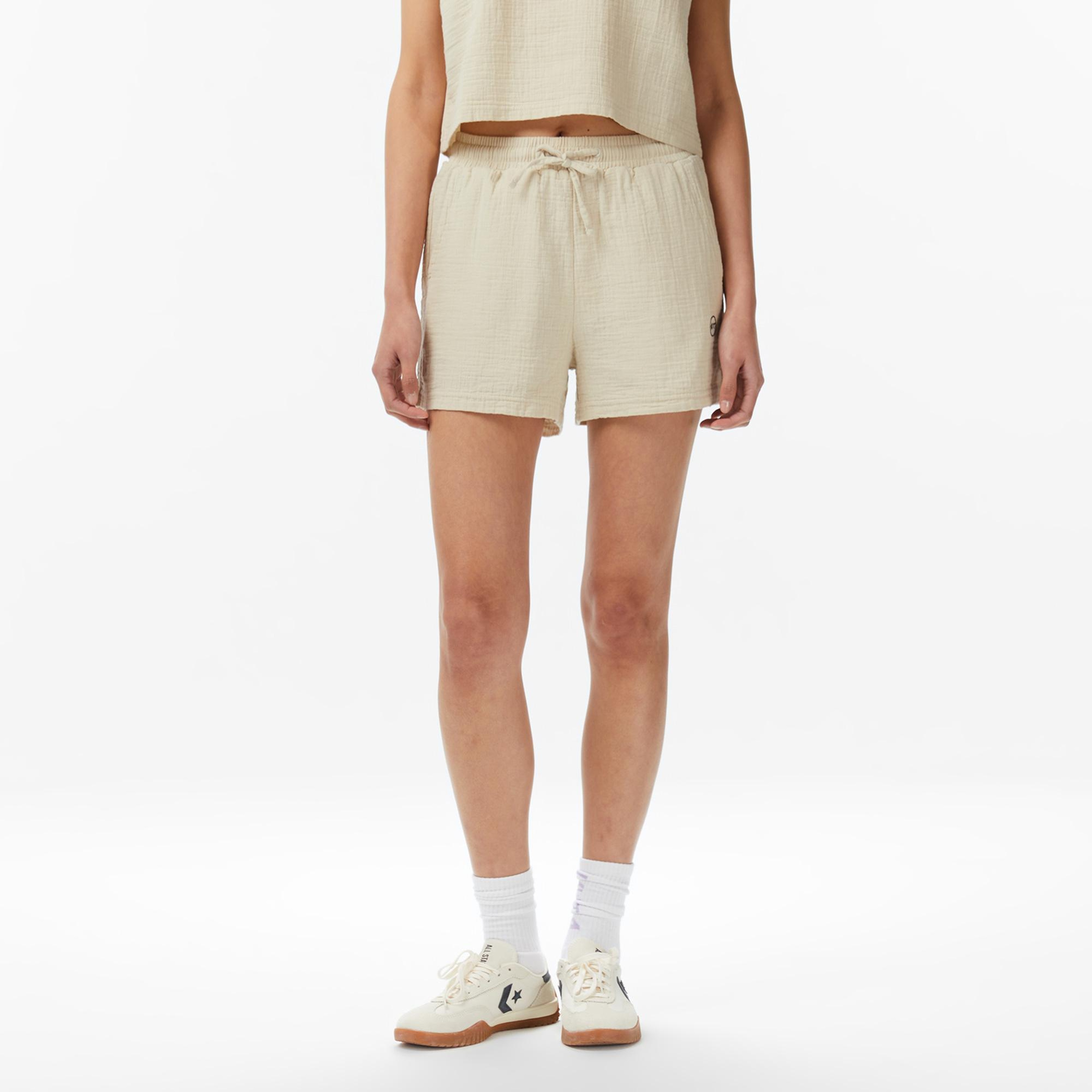 UNITED4 Regular Fit Kadın Krem Şort