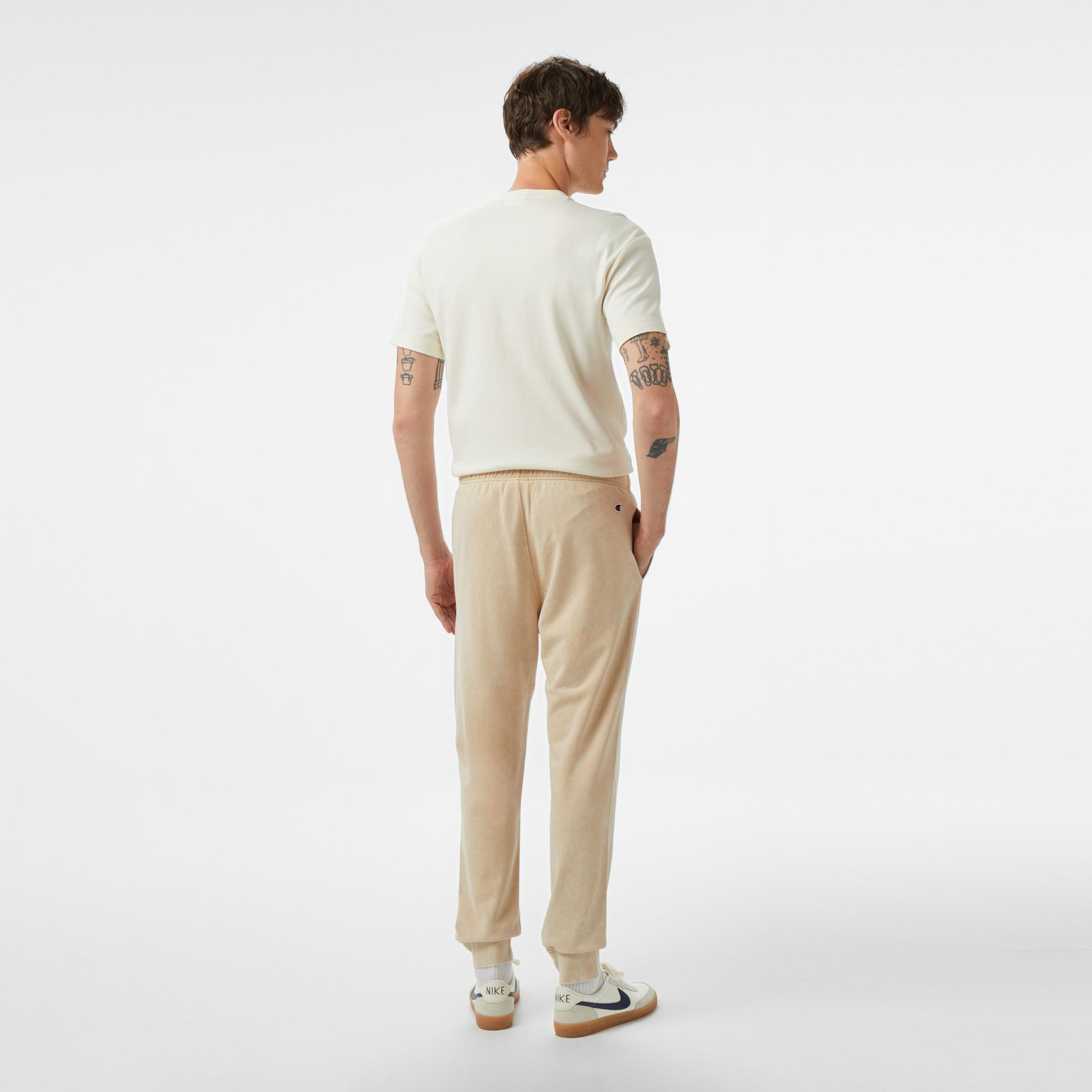 Champion Rib Cuff Erkek Bej Eşofman Altı