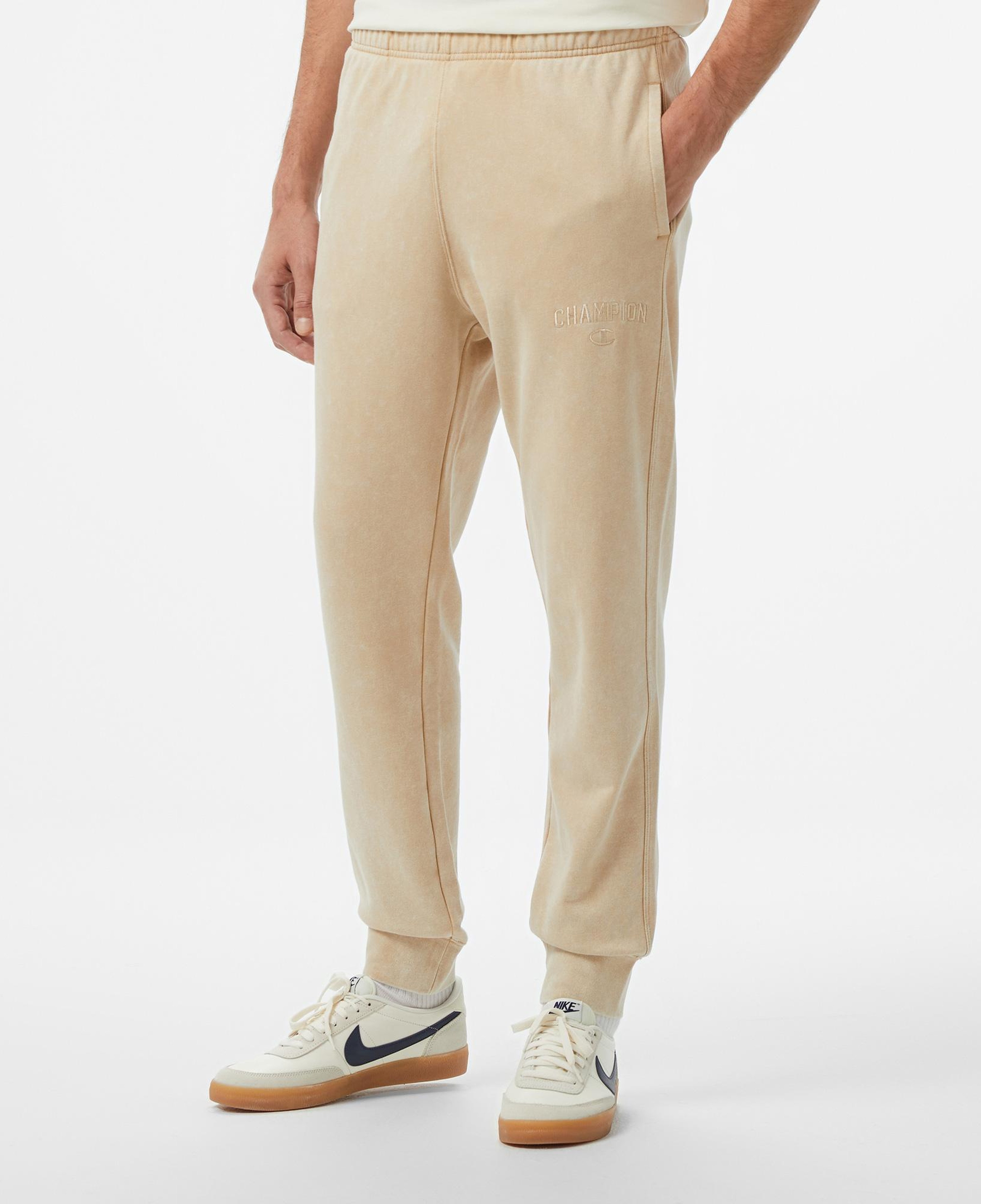 Champion Rib Cuff Erkek Bej Eşofman Altı