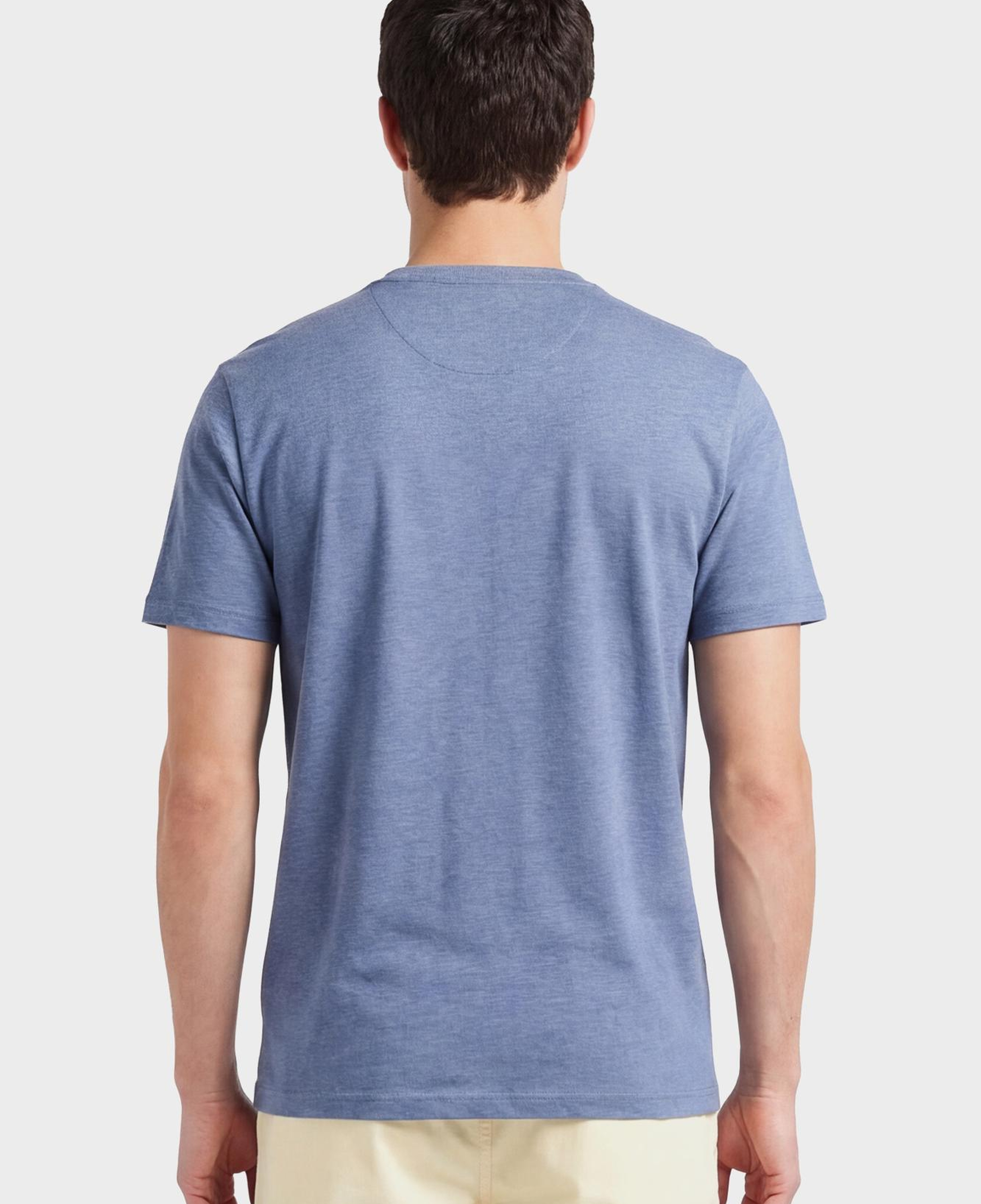 GANT Erkek Mavi Bisiklet Yaka Regular Fit T-Shirt
