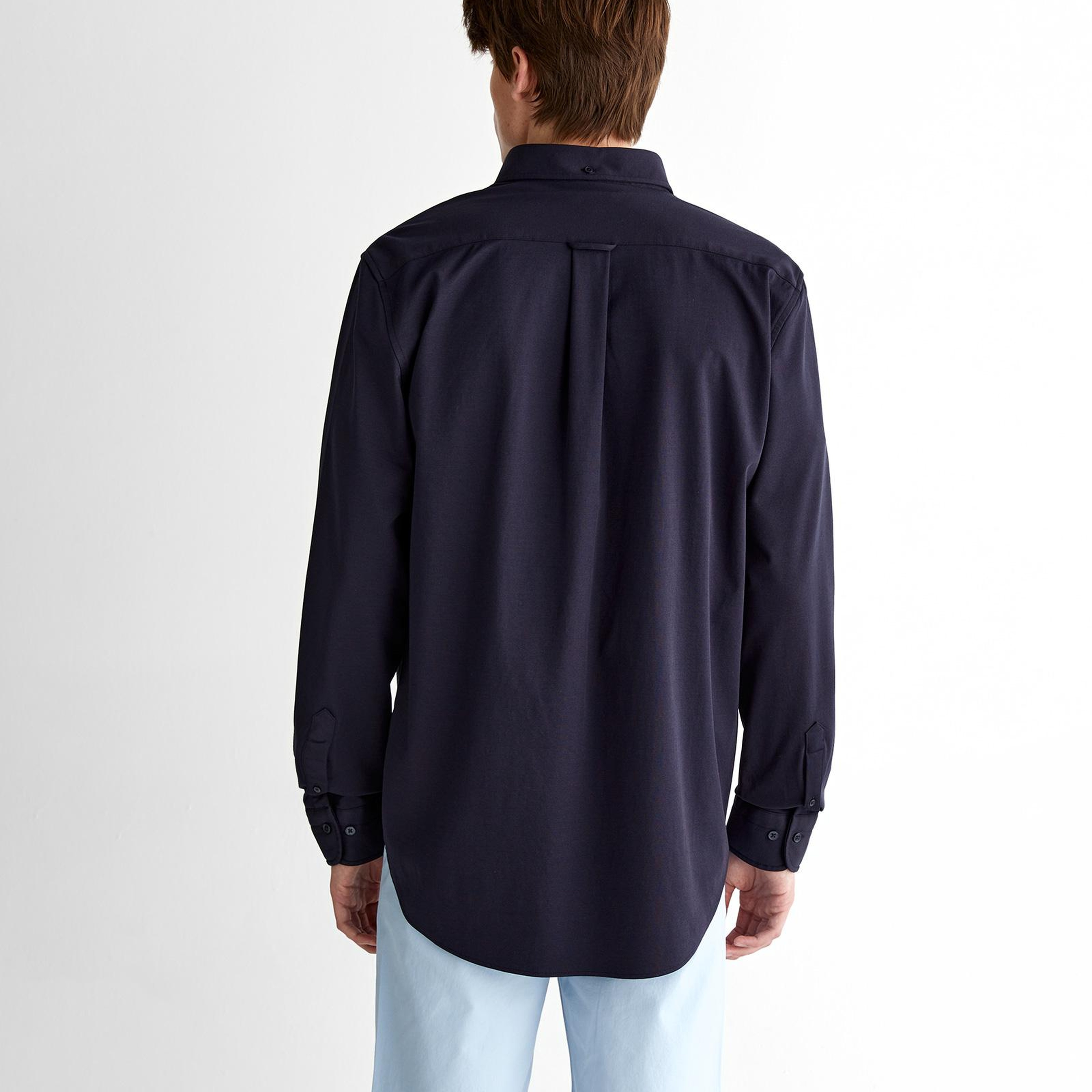 GANT Erkek Lacivert Regular Fit Düğmeli Yaka Gömlek