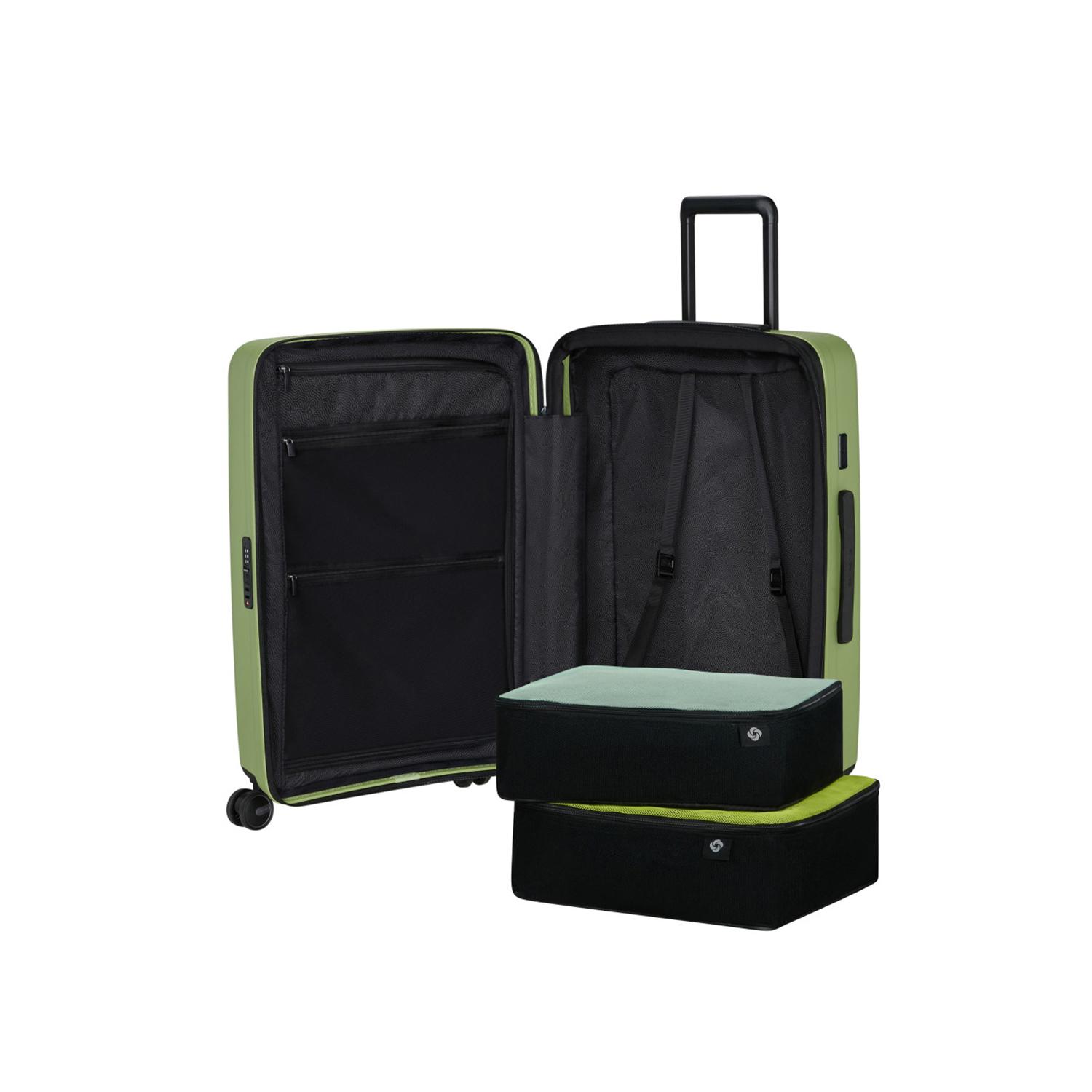 Samsonite Yeşil Restackd - Körüklü 68/25 Orta Boy Valiz