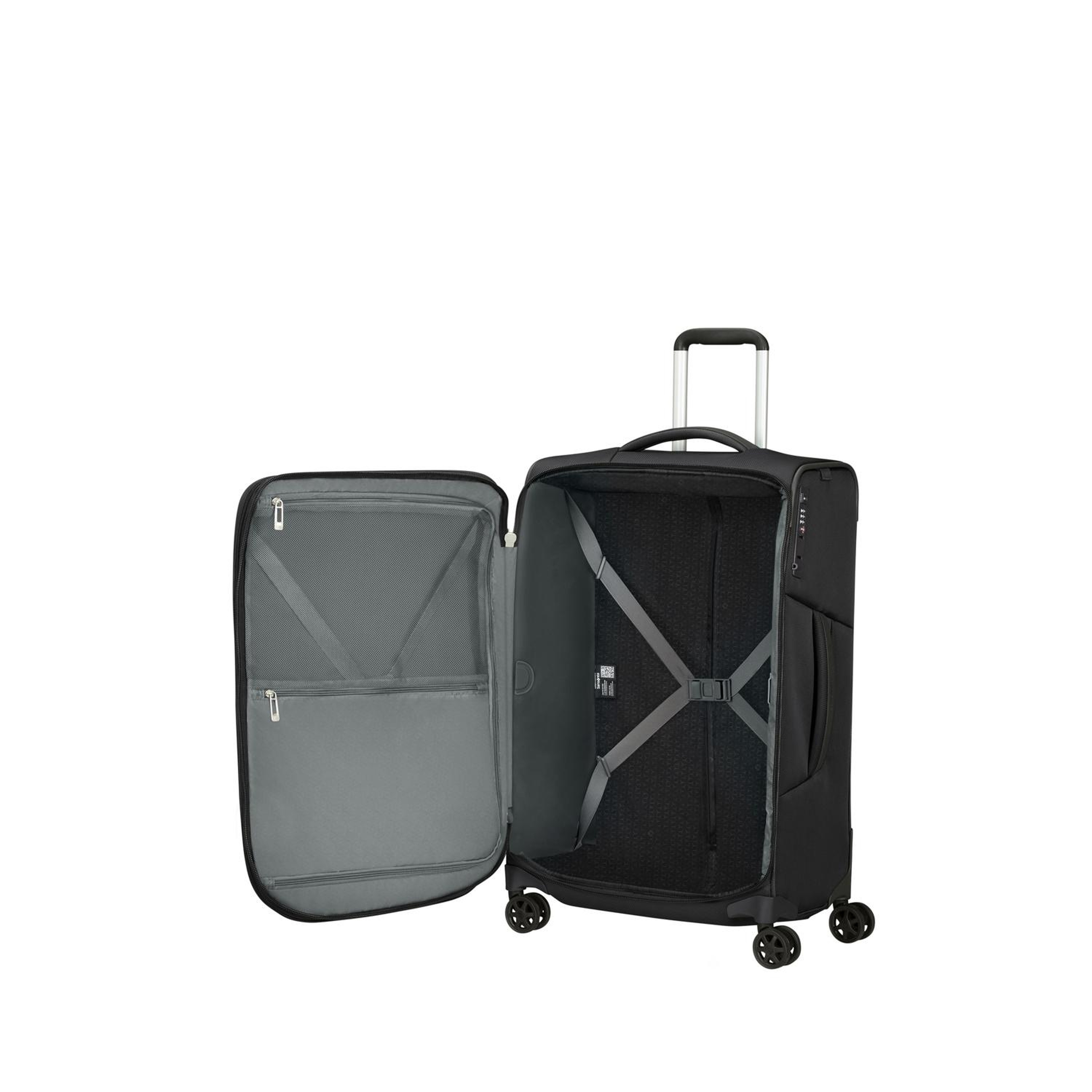 Samsonite Siyah Respark Spinner - Körüklü 67/24 Orta Boy Valiz