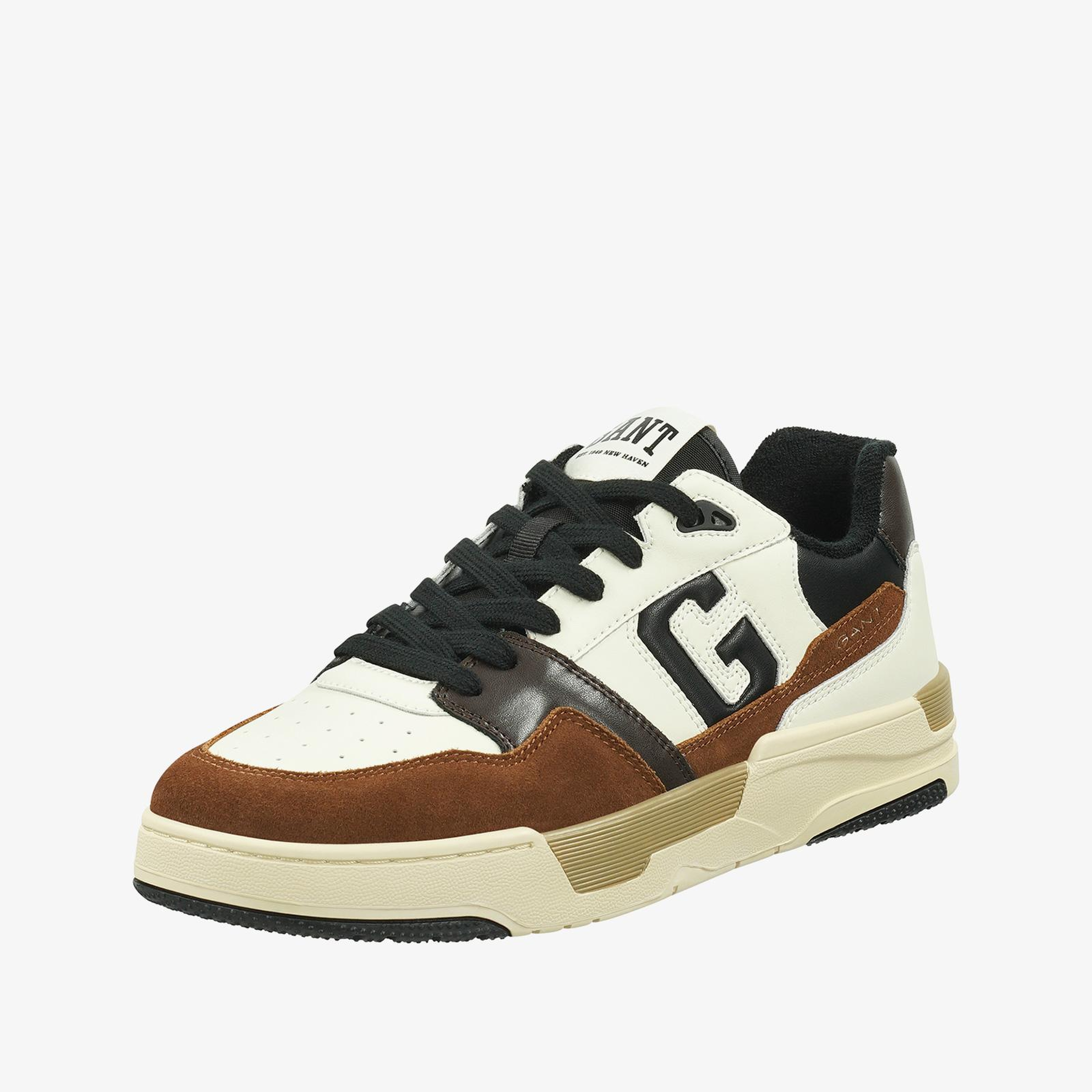 GANT Erkek Kahverengi Deri Logolu Sneaker