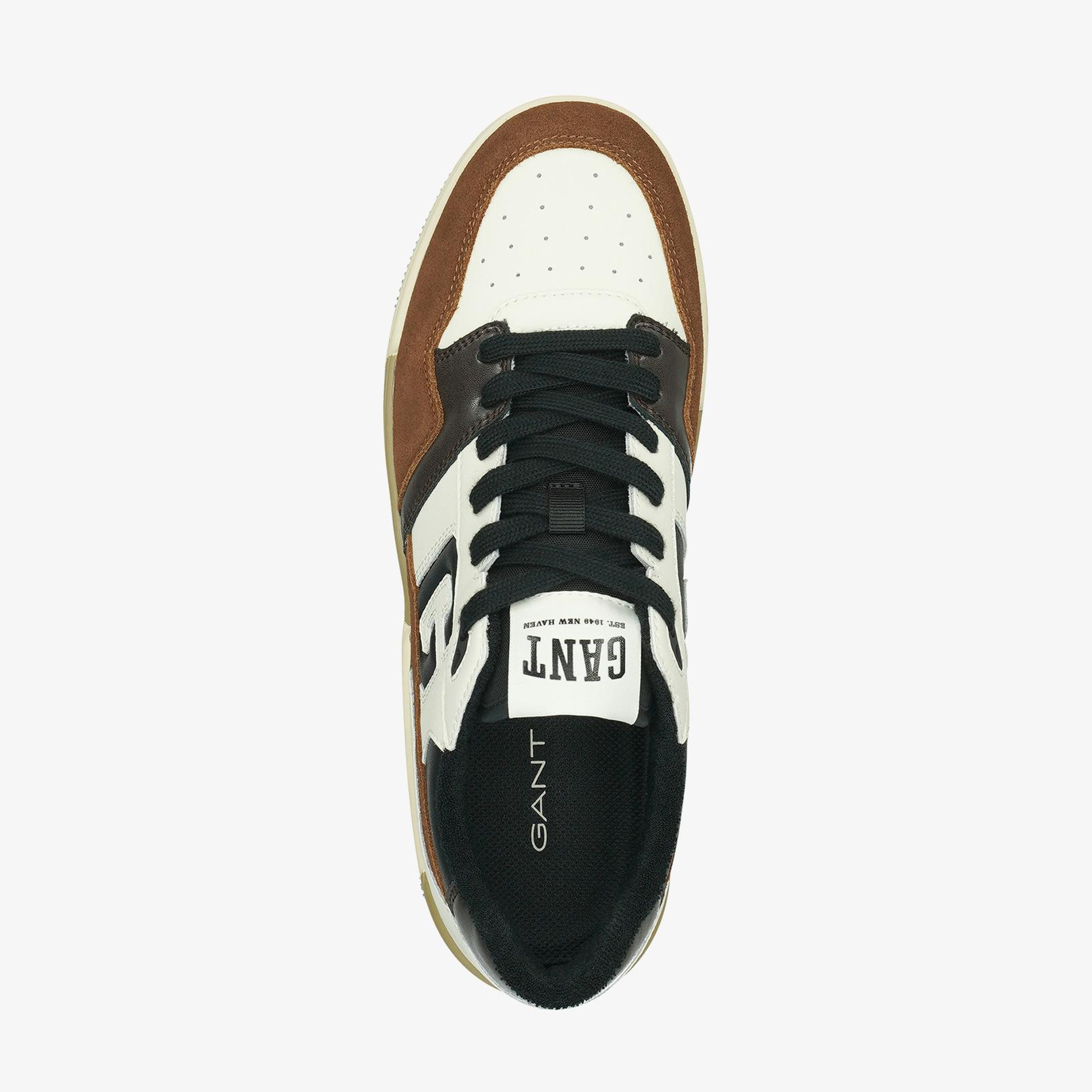 GANT Erkek Kahverengi Deri Logolu Sneaker