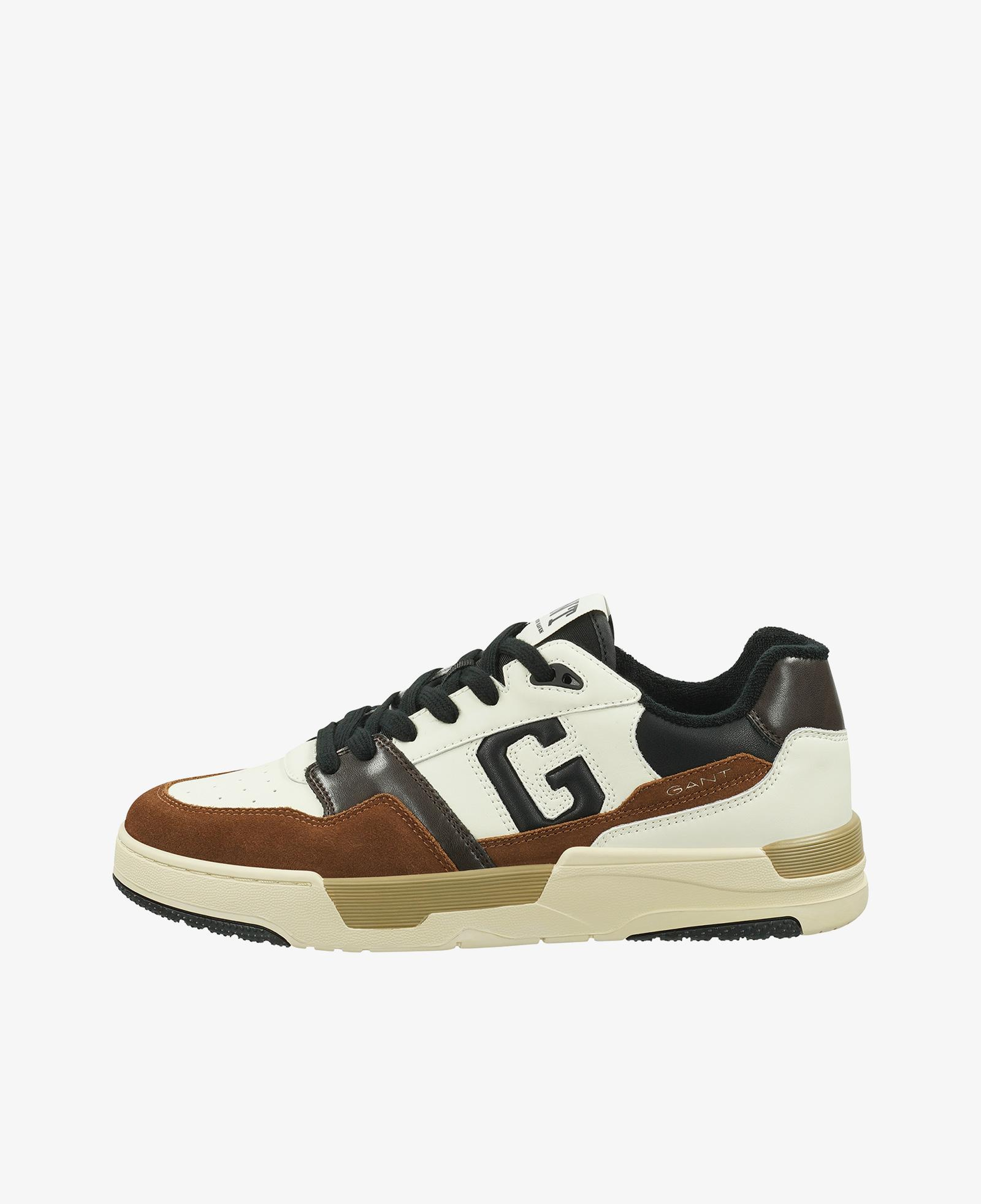 GANT Erkek Kahverengi Deri Logolu Sneaker