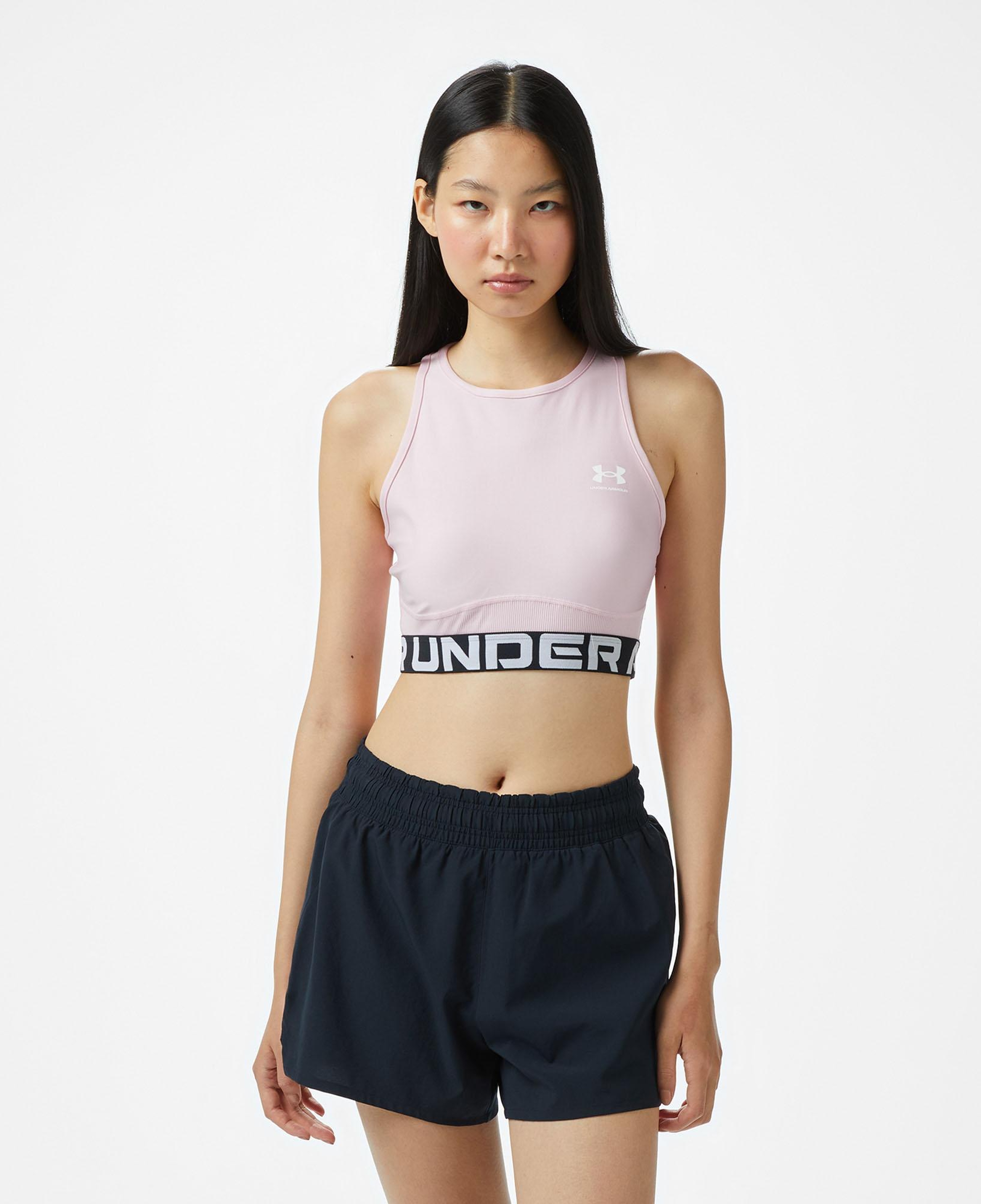 Under Armour Heatgear Rib Kadın Pembe Antrenman Atlet