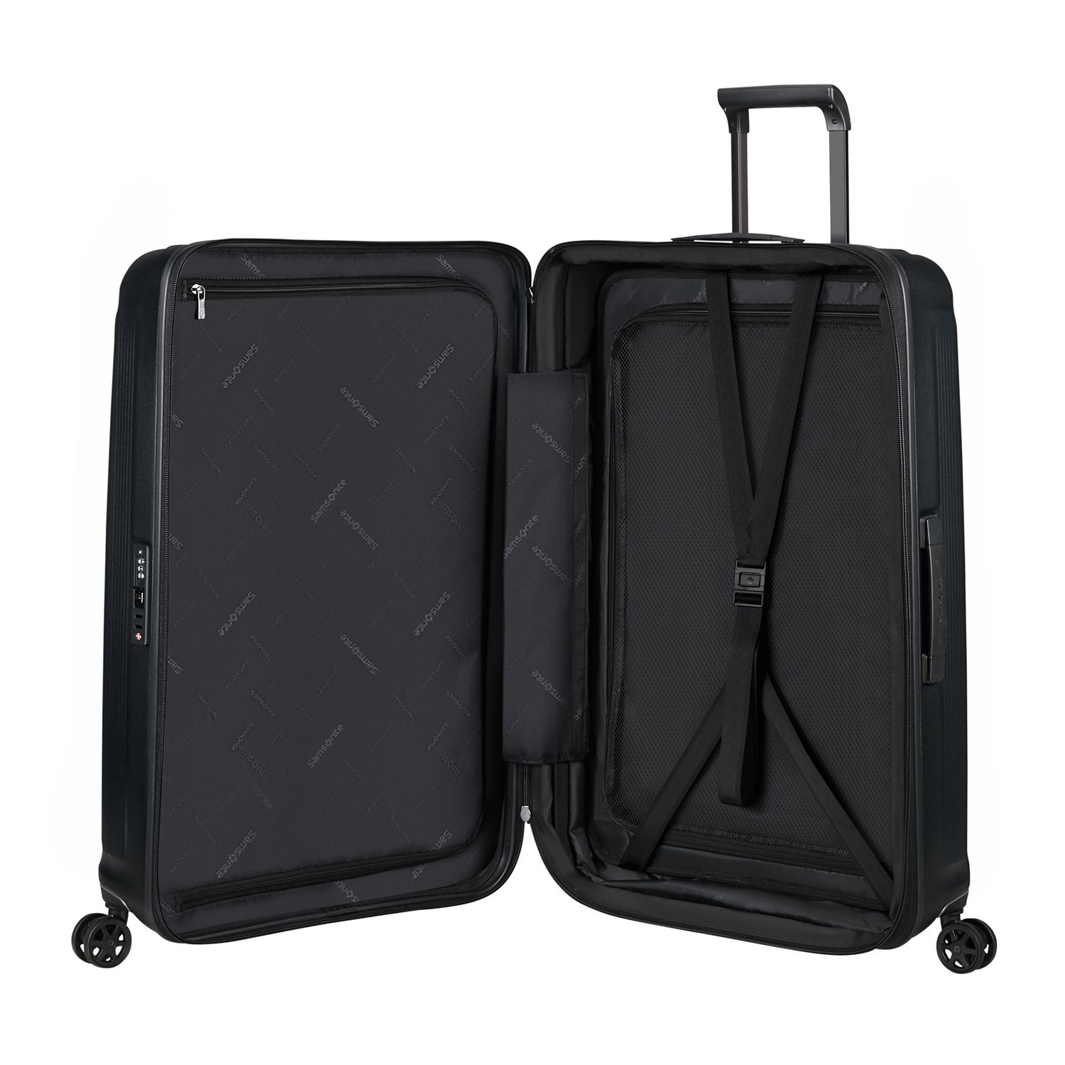 Samsonite Siyah Spinner Nuon Körüklü 4 Tekerlekli 69 cm Orta Boy Valiz