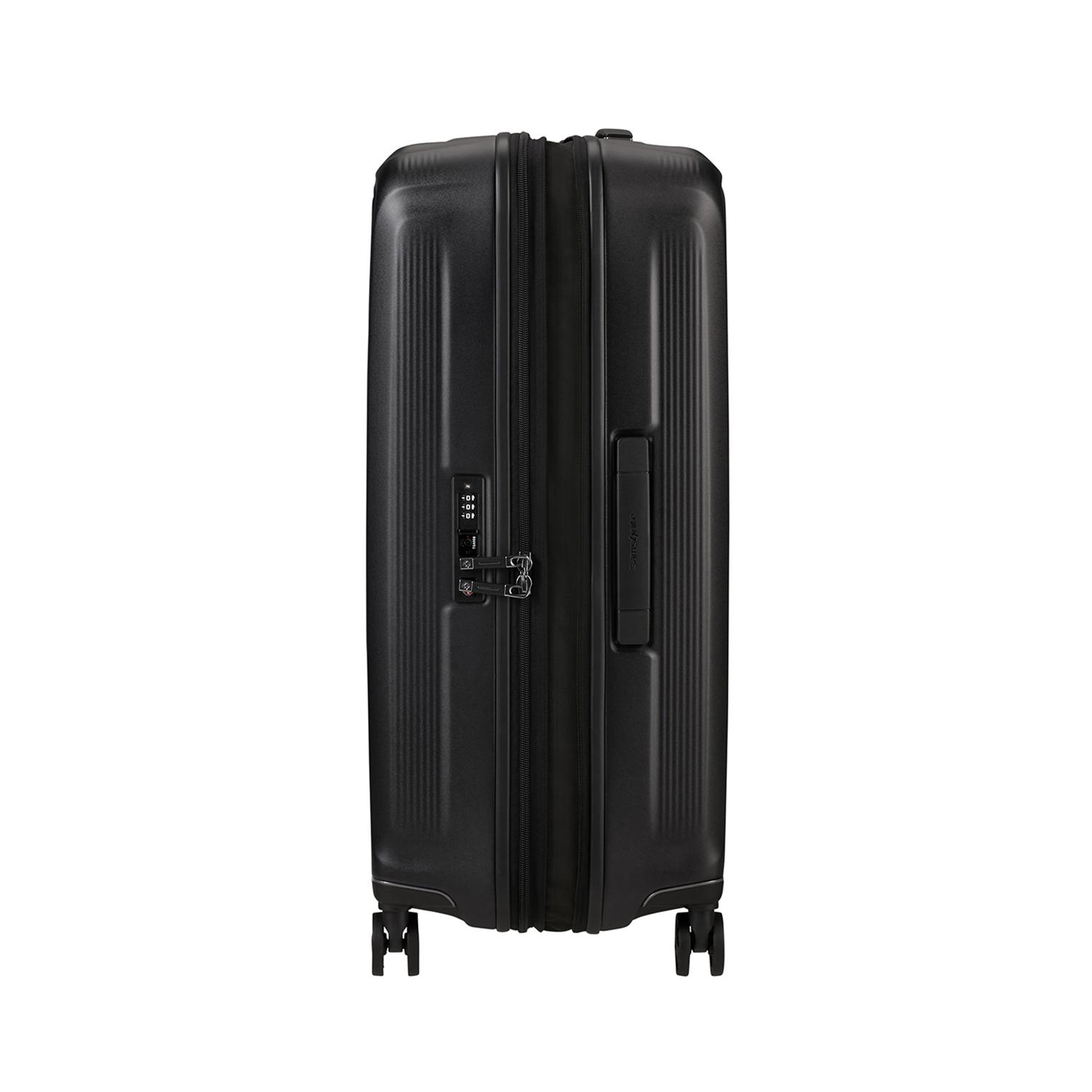 Samsonite Siyah Spinner Nuon Körüklü 4 Tekerlekli 69 cm Orta Boy Valiz