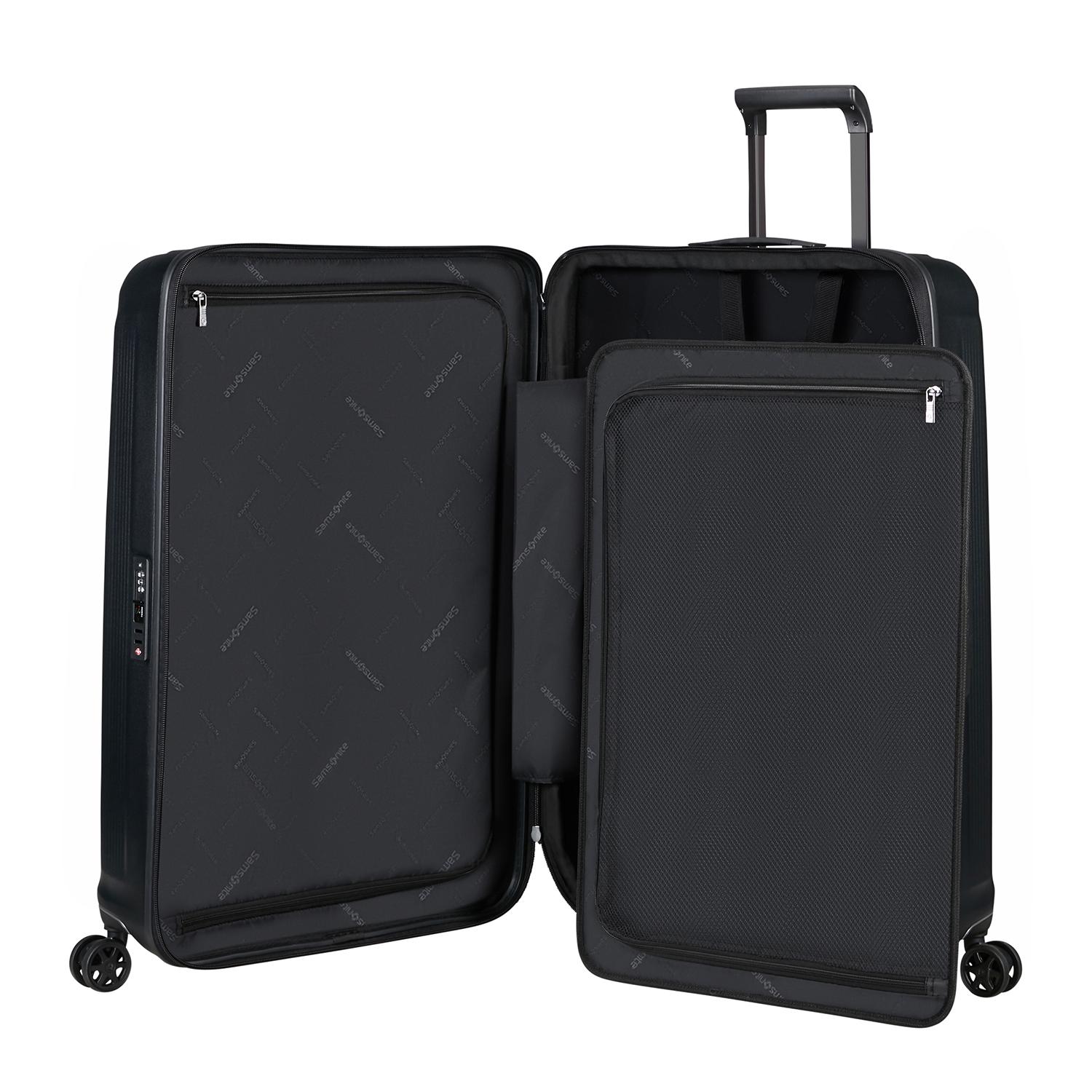 Samsonite Siyah Spinner Nuon Körüklü 4 Tekerlekli 69 cm Orta Boy Valiz