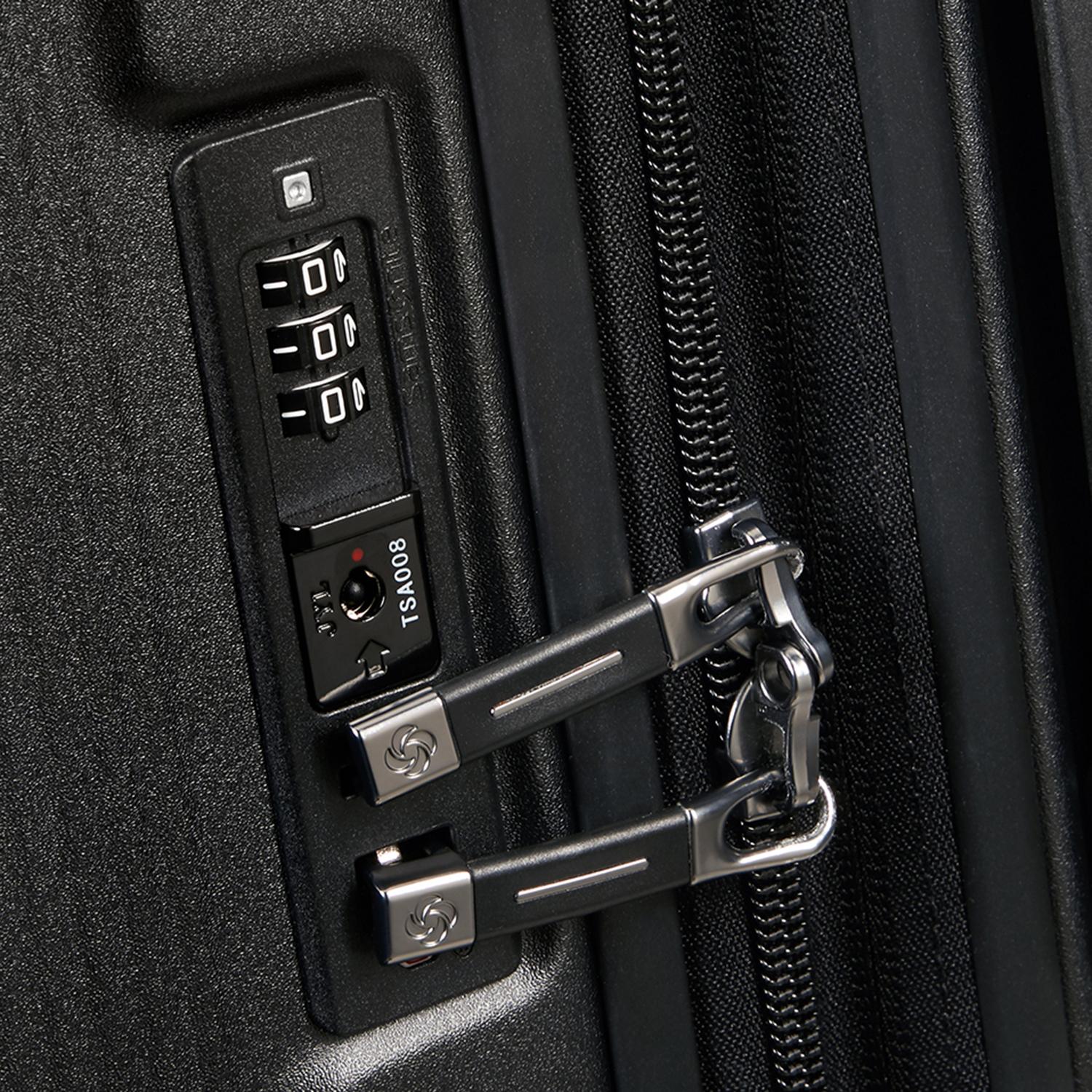 Samsonite Siyah Spinner Nuon Körüklü 4 Tekerlekli 69 cm Orta Boy Valiz