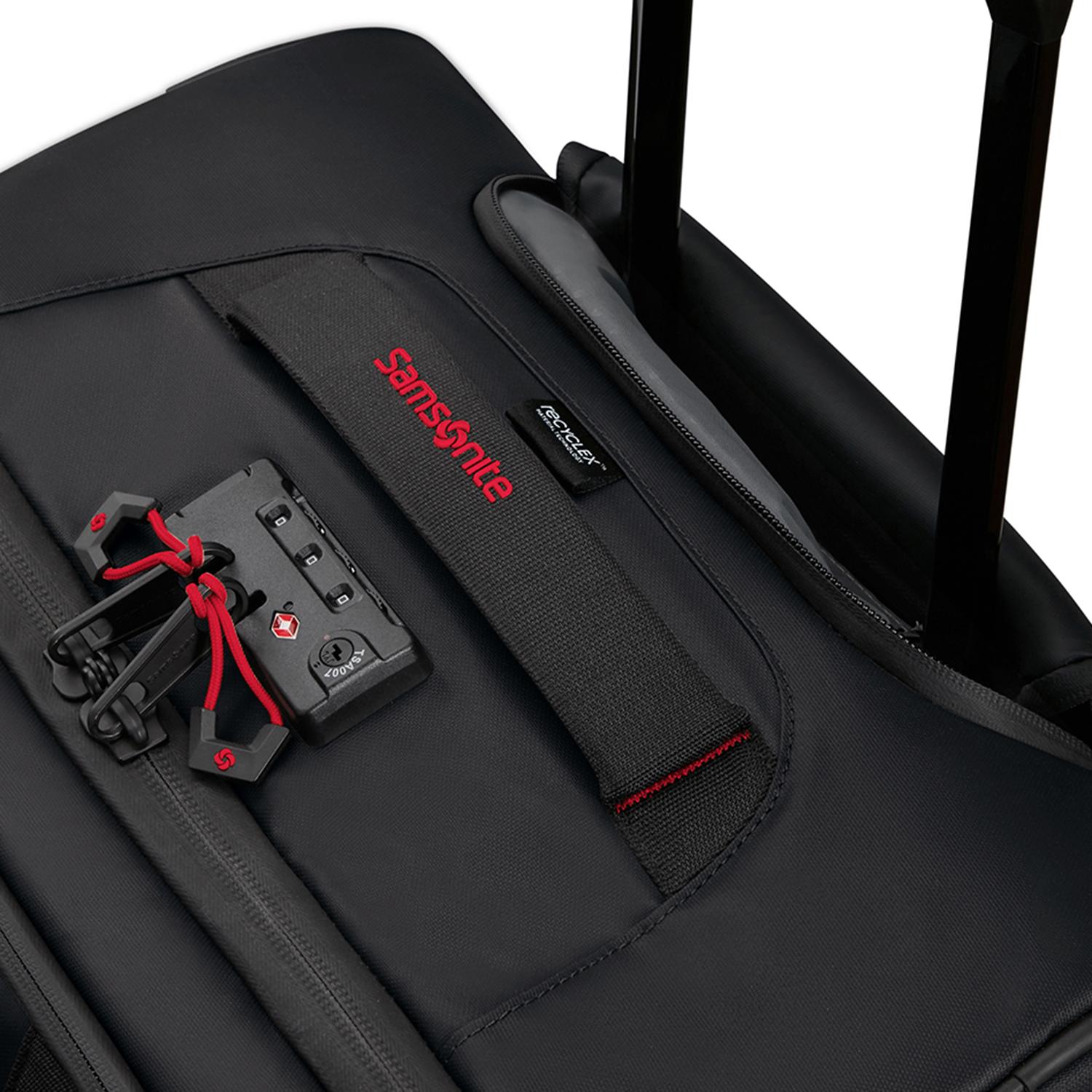 Samsonite Siyah Ecodiver - 2 Tekerlekli Duffle 55 cm Kabin Boy Valiz 15.6"