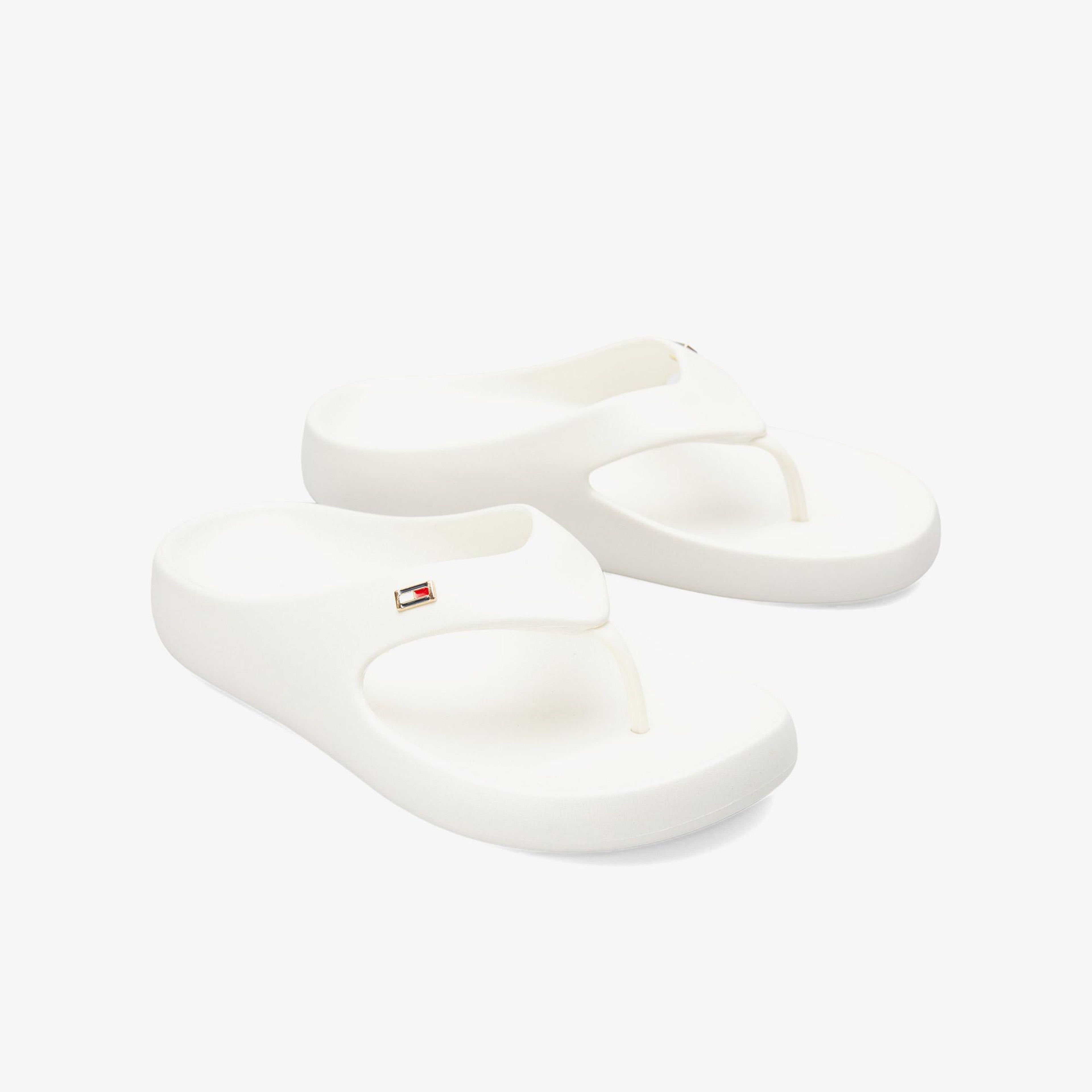 Tommy Hilfiger Comfort Kadın Beyaz Terlik