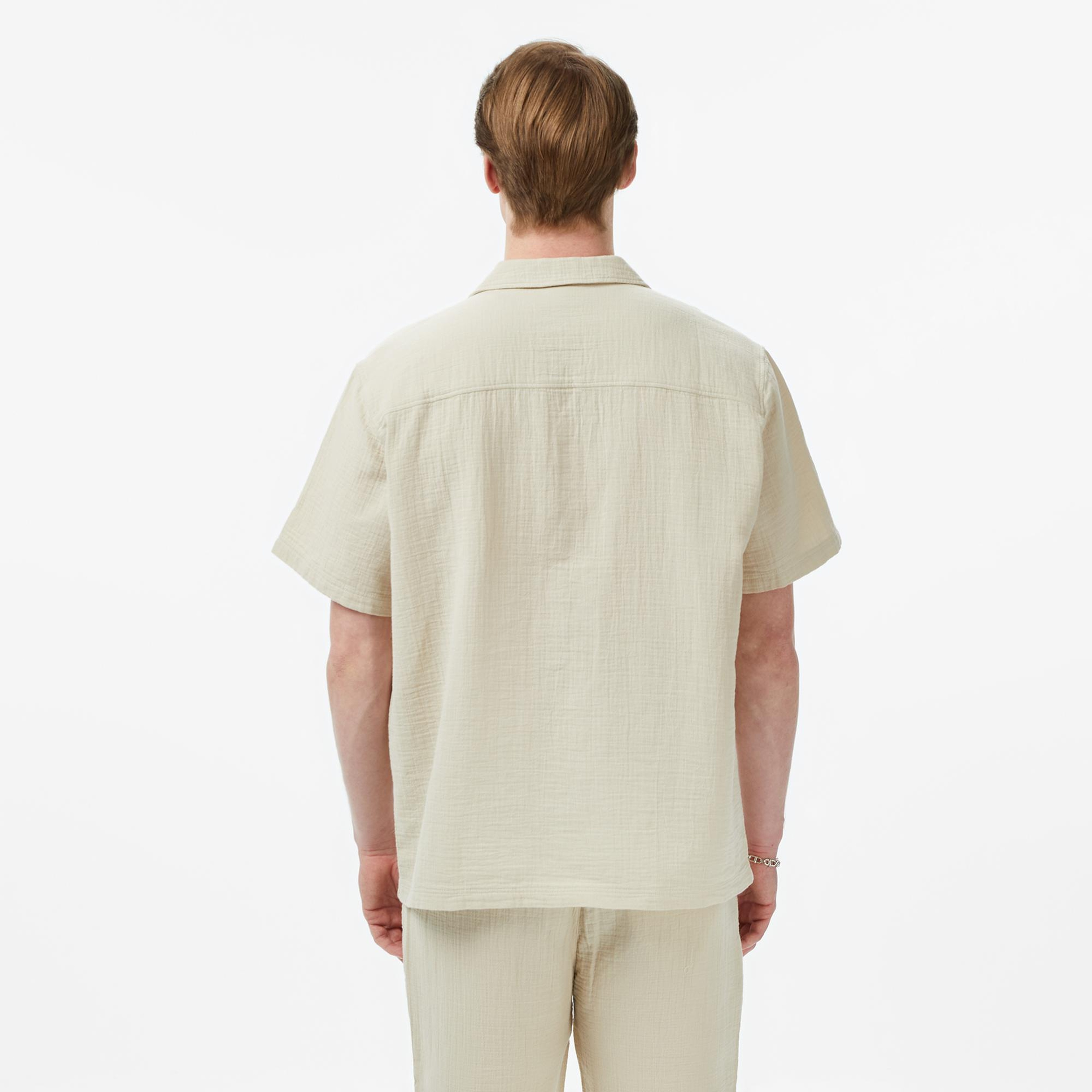 UNITED4 Comfort Fit Erkek Krem Gömlek