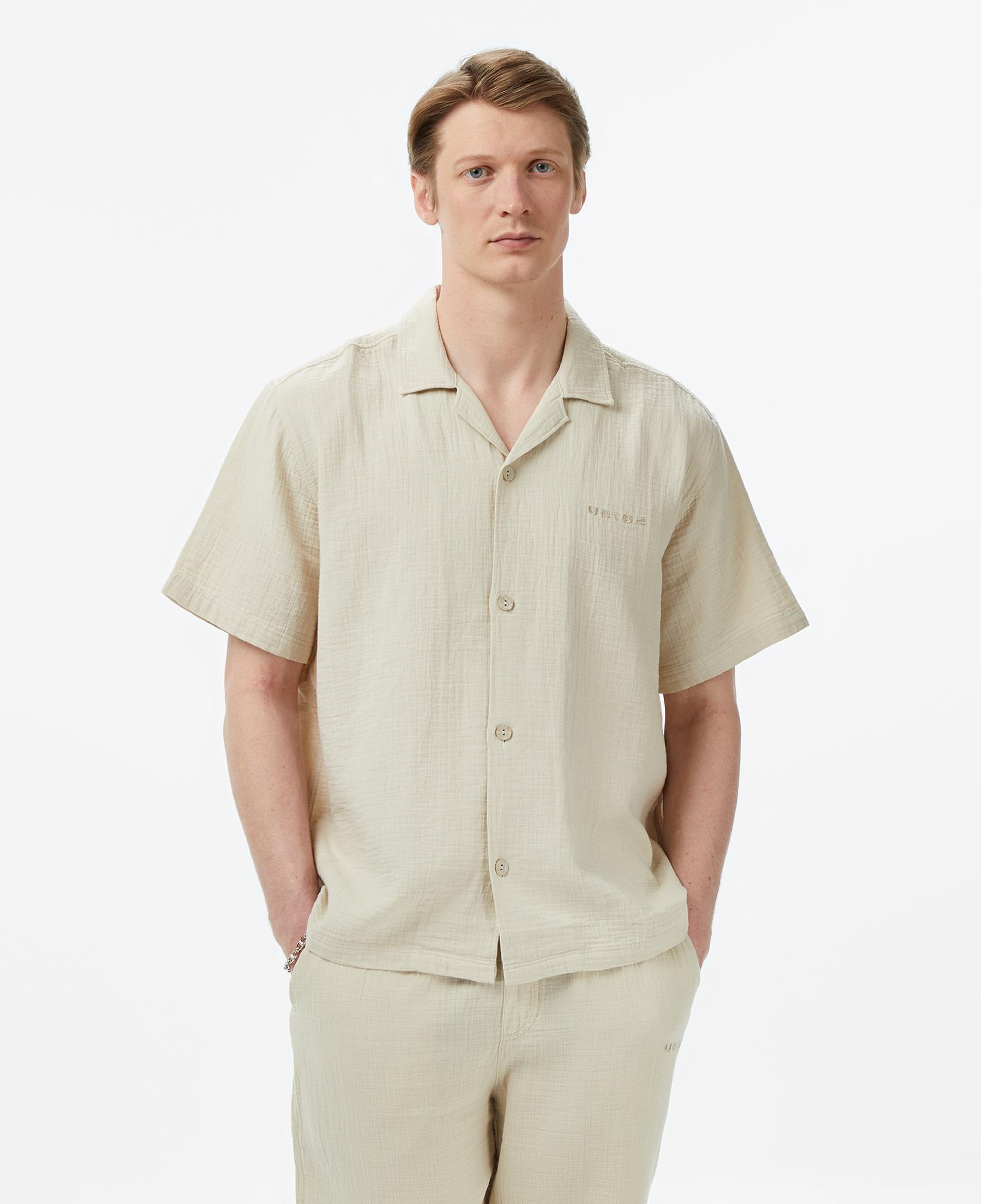 UNITED4 Comfort Fit Erkek Krem Gömlek