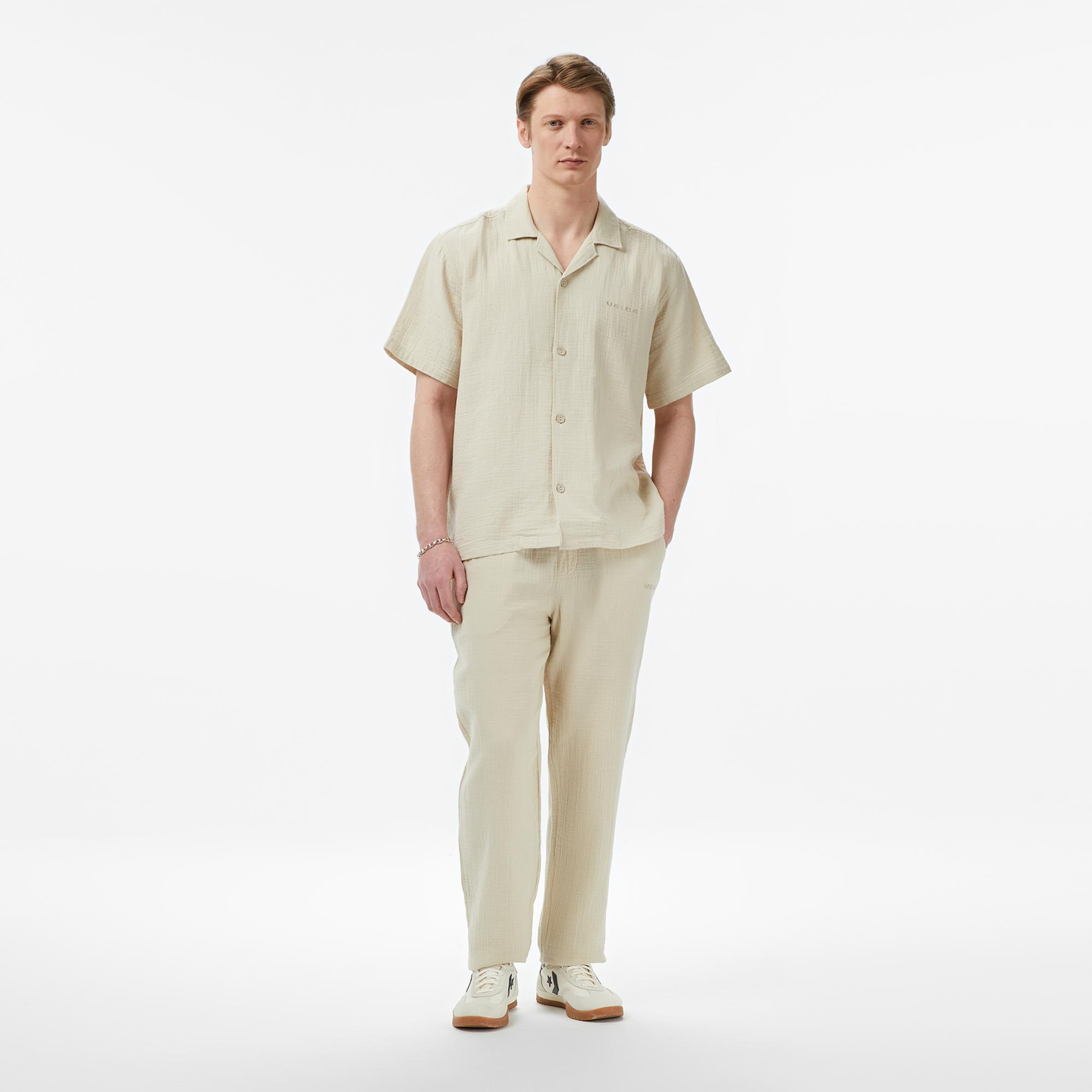 UNITED4 Comfort Fit Erkek Krem Gömlek