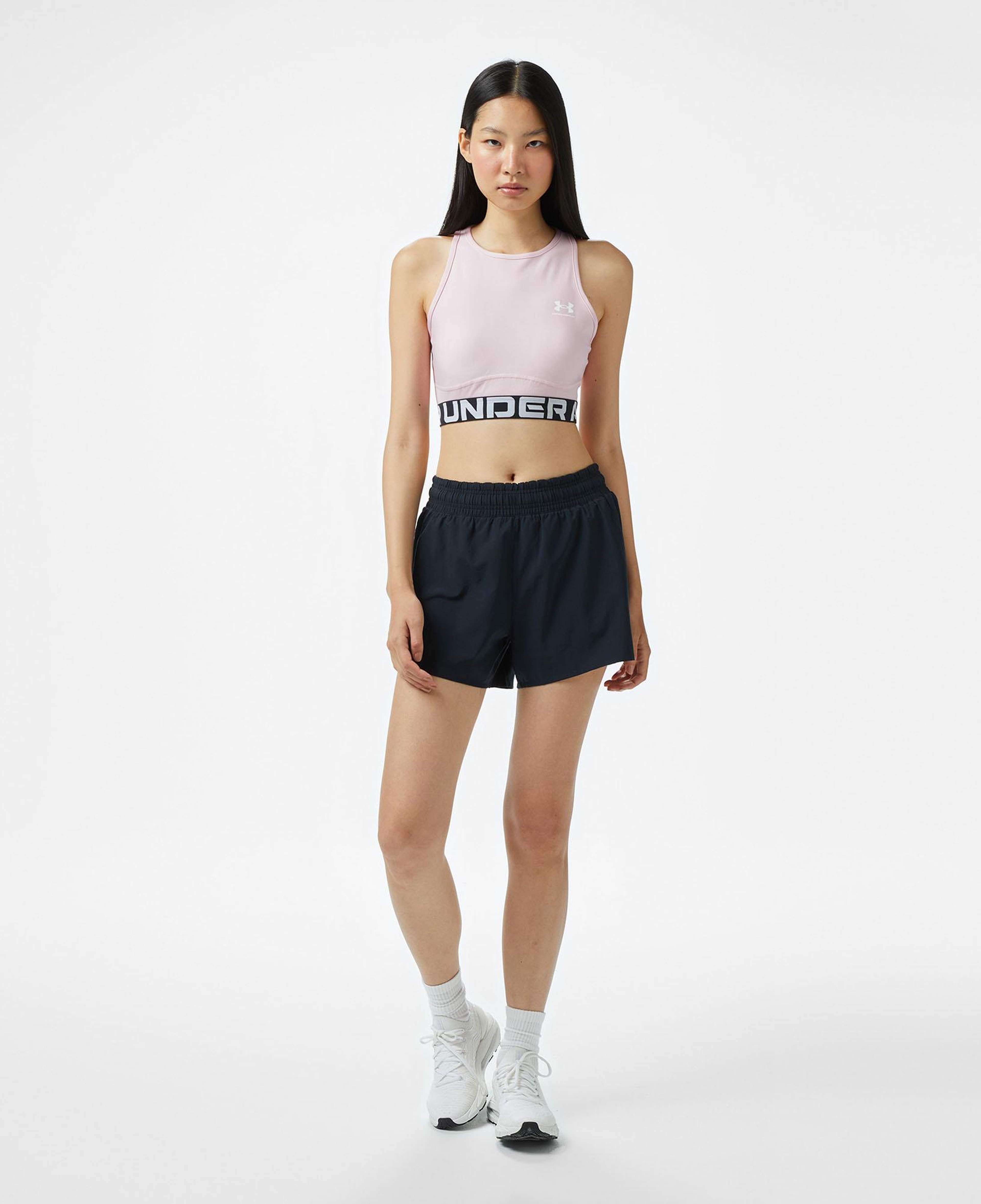 Under Armour Heatgear Rib Kadın Pembe Antrenman Atlet