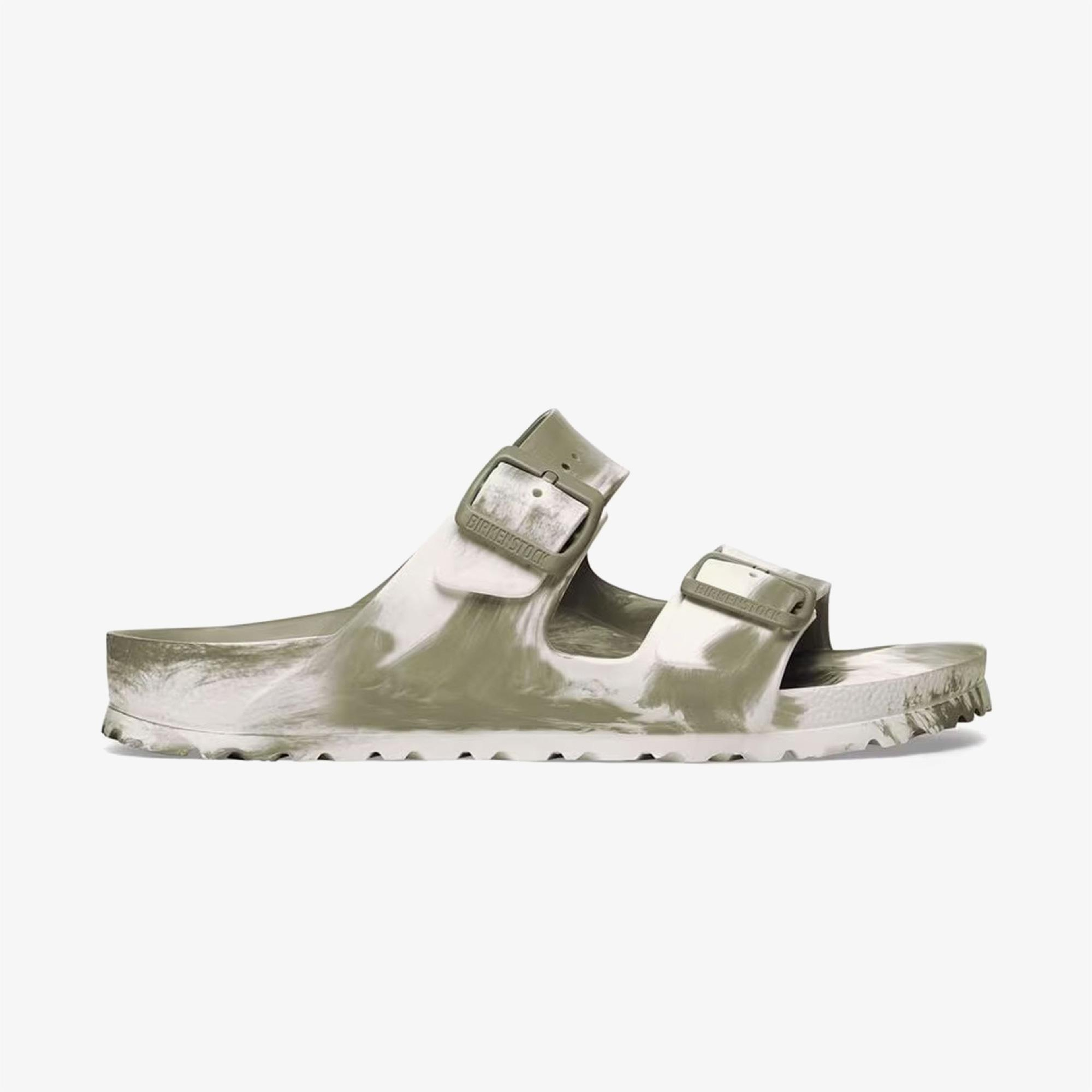 Birkenstock Arizona Eva Erkek Haki Çift Bantlı Plaj Terliği