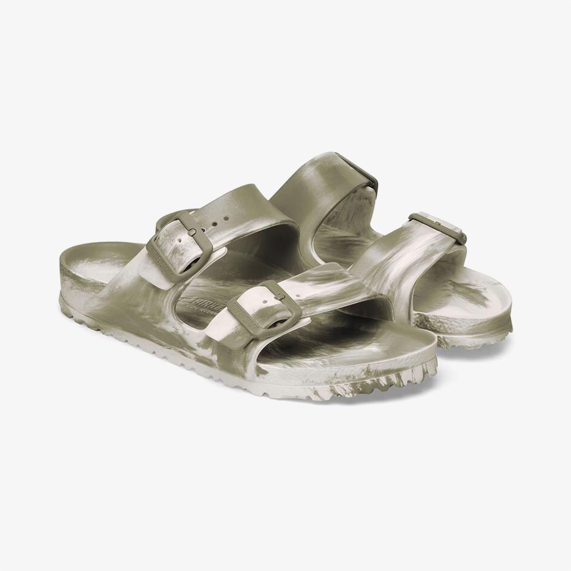 Birkenstock Arizona Eva Erkek Haki Çift Bantlı Plaj Terliği