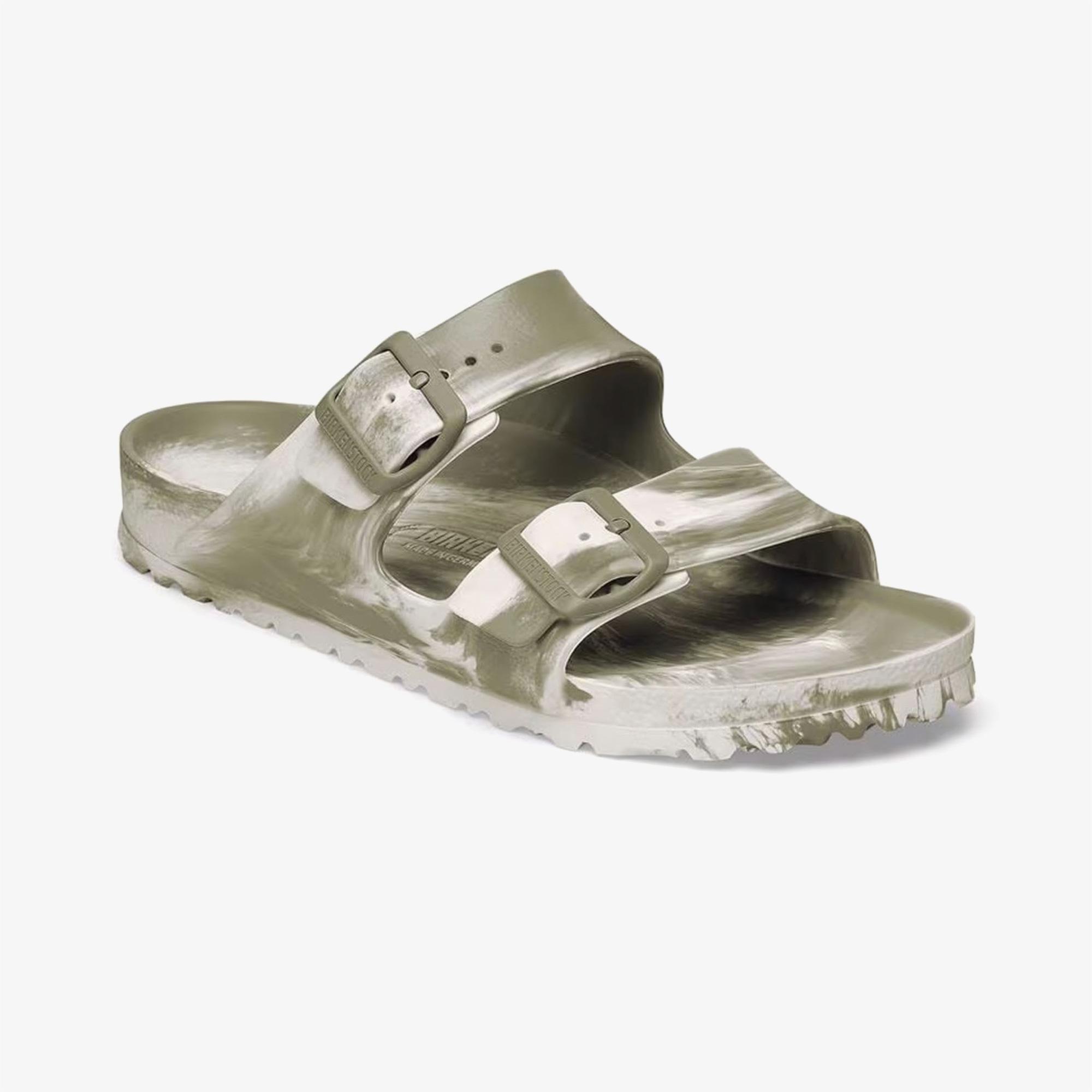 Birkenstock Arizona Eva Erkek Haki Çift Bantlı Plaj Terliği