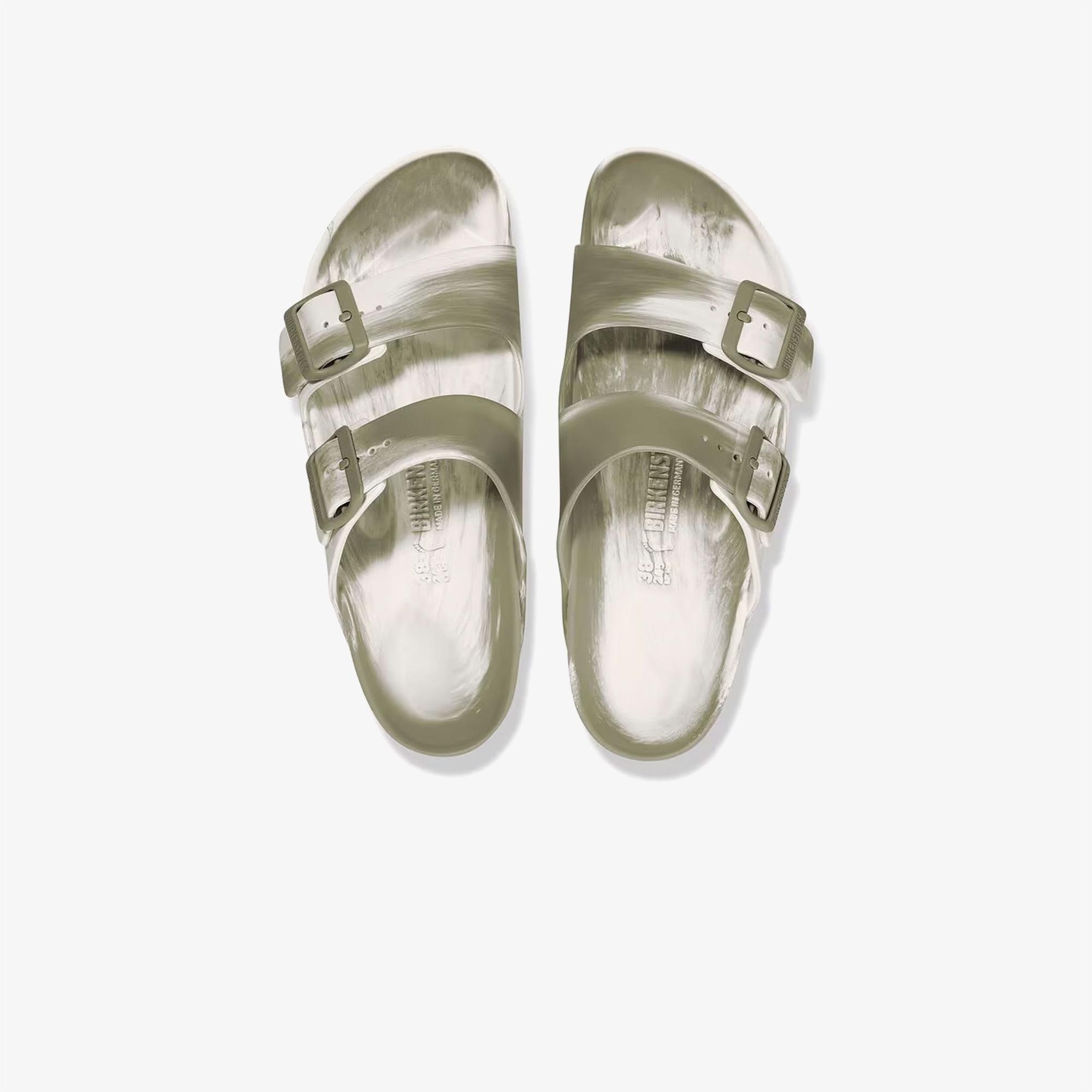 Birkenstock Arizona Eva Erkek Haki Çift Bantlı Plaj Terliği