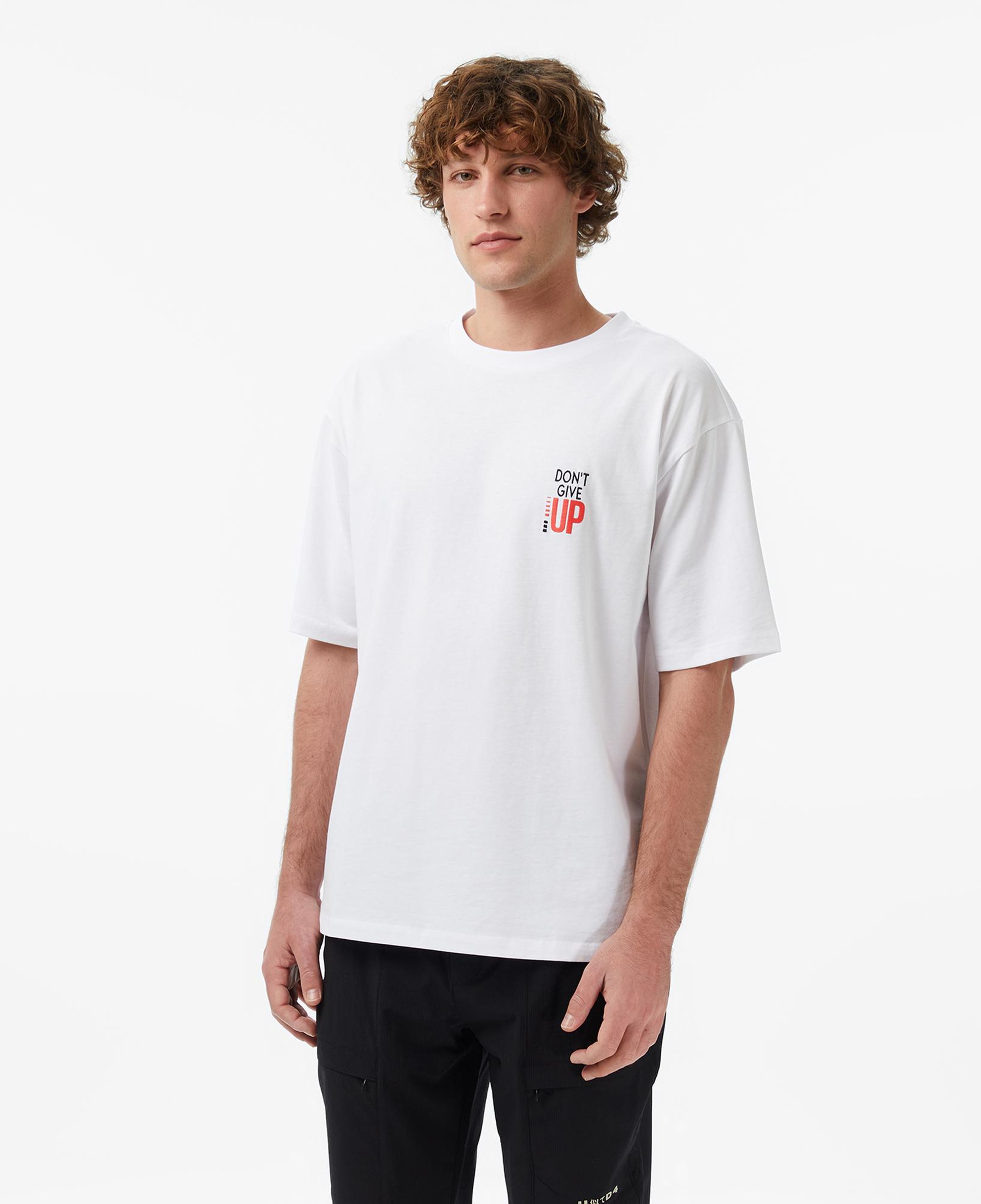 UNITED4 Regular Fit Erkek Beyaz T-Shirt