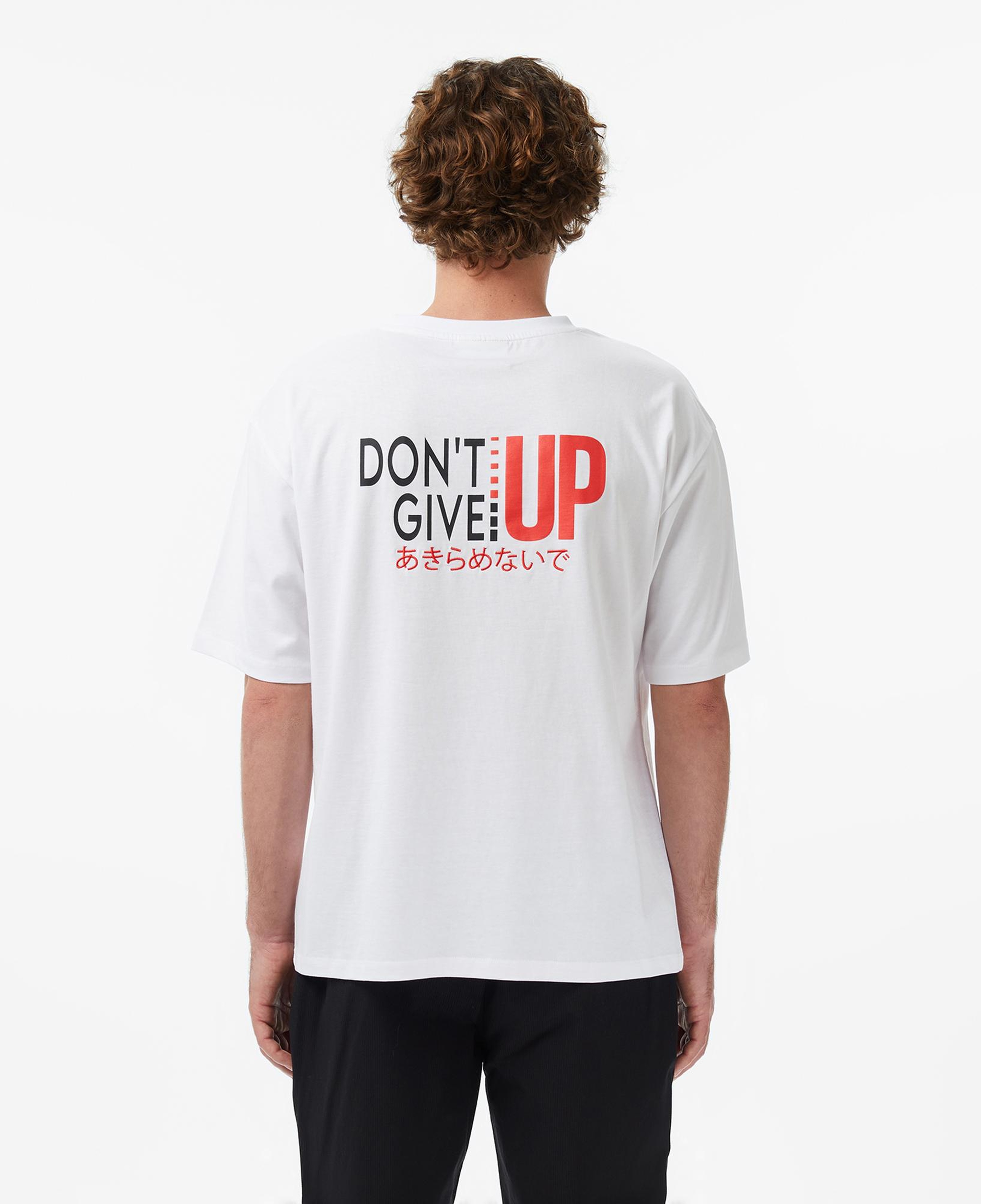 UNITED4 Regular Fit Erkek Beyaz T-Shirt