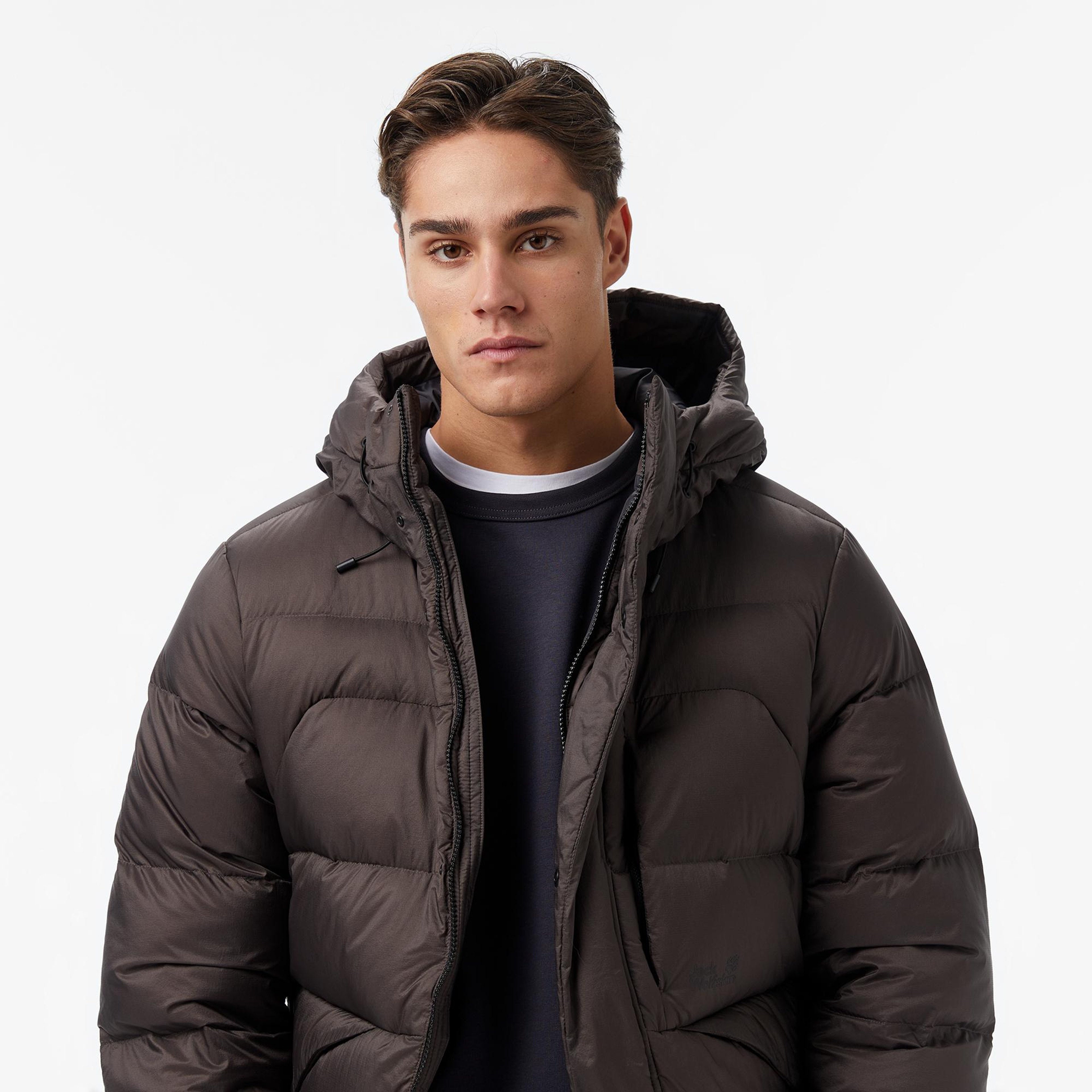 Jack Wolfskin icy Hill Rds Erkek Kahverengi Outdoor Ceket